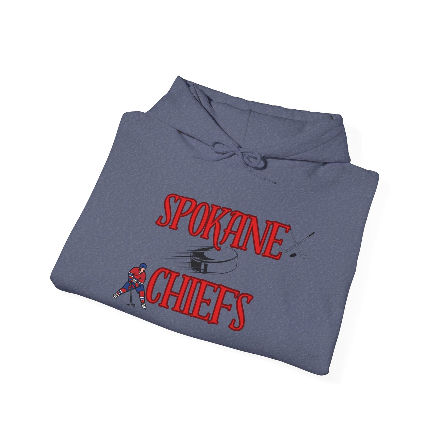 Spokane Chiefs Red Hockey Sweatshirt | Unisex Heavy Blend™ Hooded Sweatshirt for Fans " Got Chirps?"