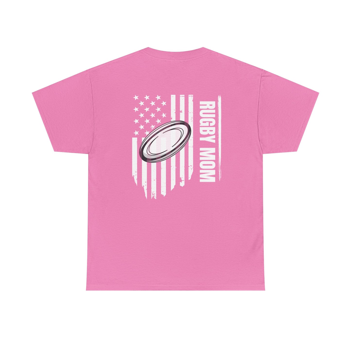 RUGBY mom America - Stylish Football Graphic Tee for Game Day Enthusiasts