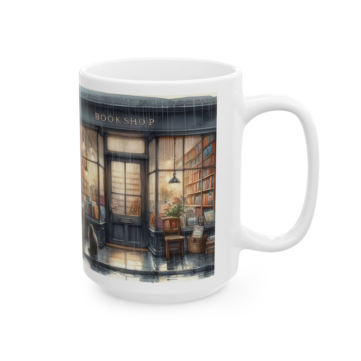 Cozy Reading Nook Ceramic Mug - 11oz & 15oz