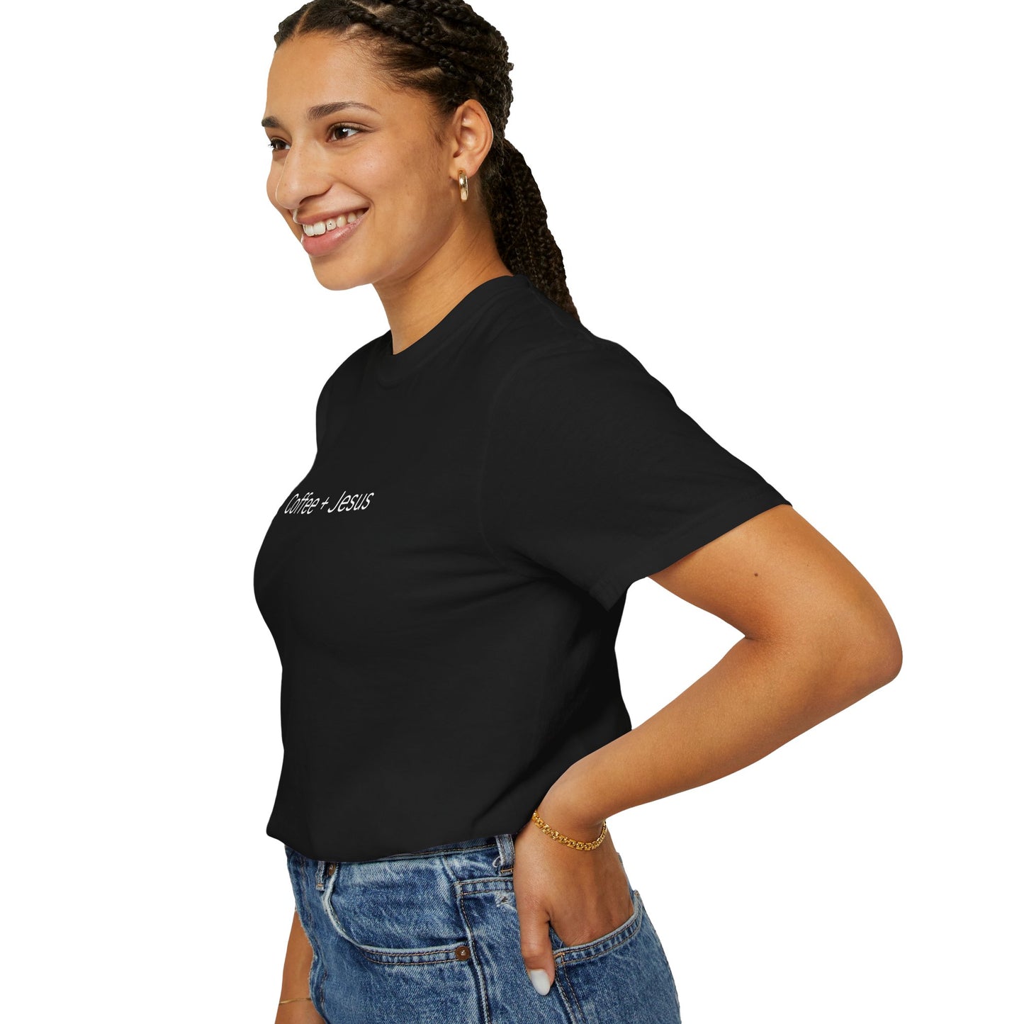 Coffee + Jesus Unisex Garment-Dyed T-Shirt