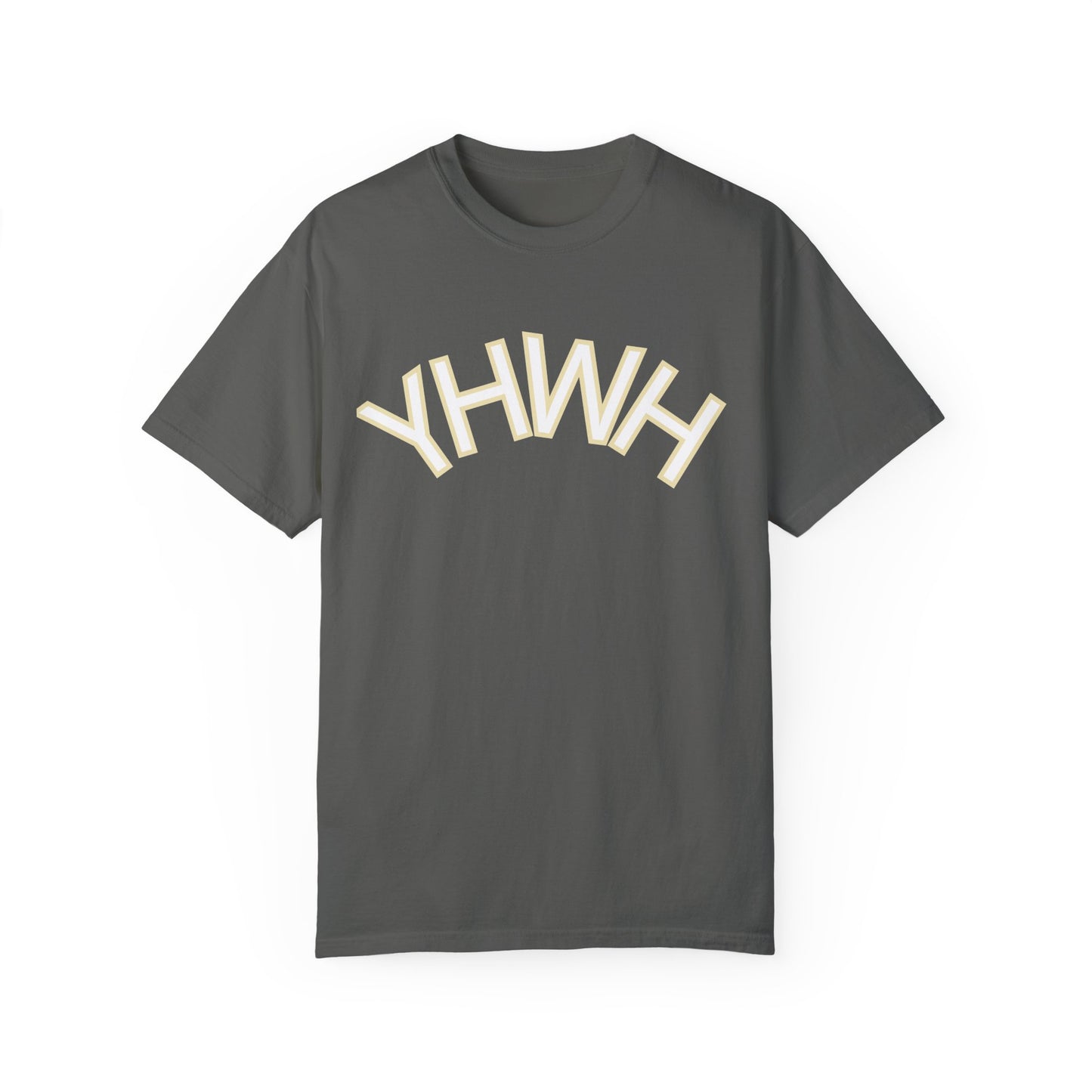 Unisex Garment-Dyed T-Shirt with YHWH Design - Casual Spiritual Fashion