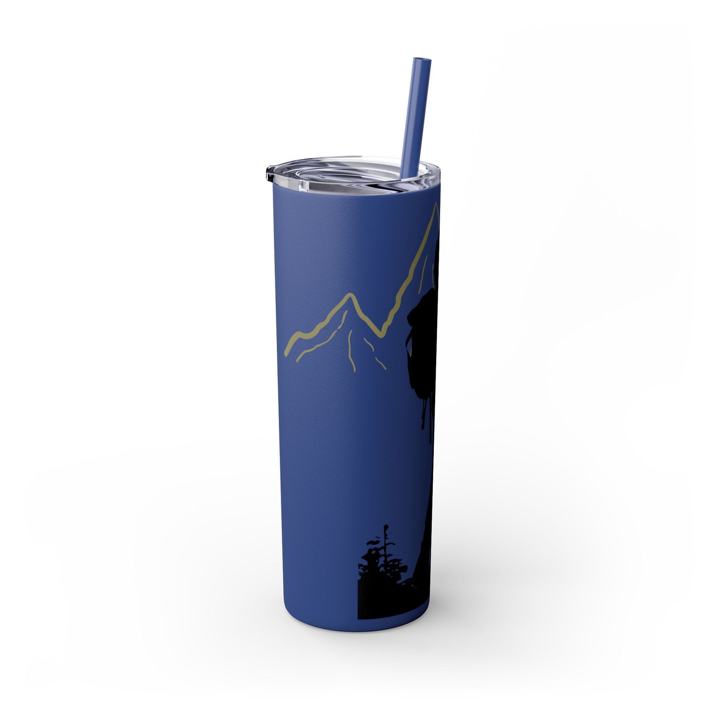 Adventure Awaits Skinny Tumbler with Straw - 20oz Hiking Design