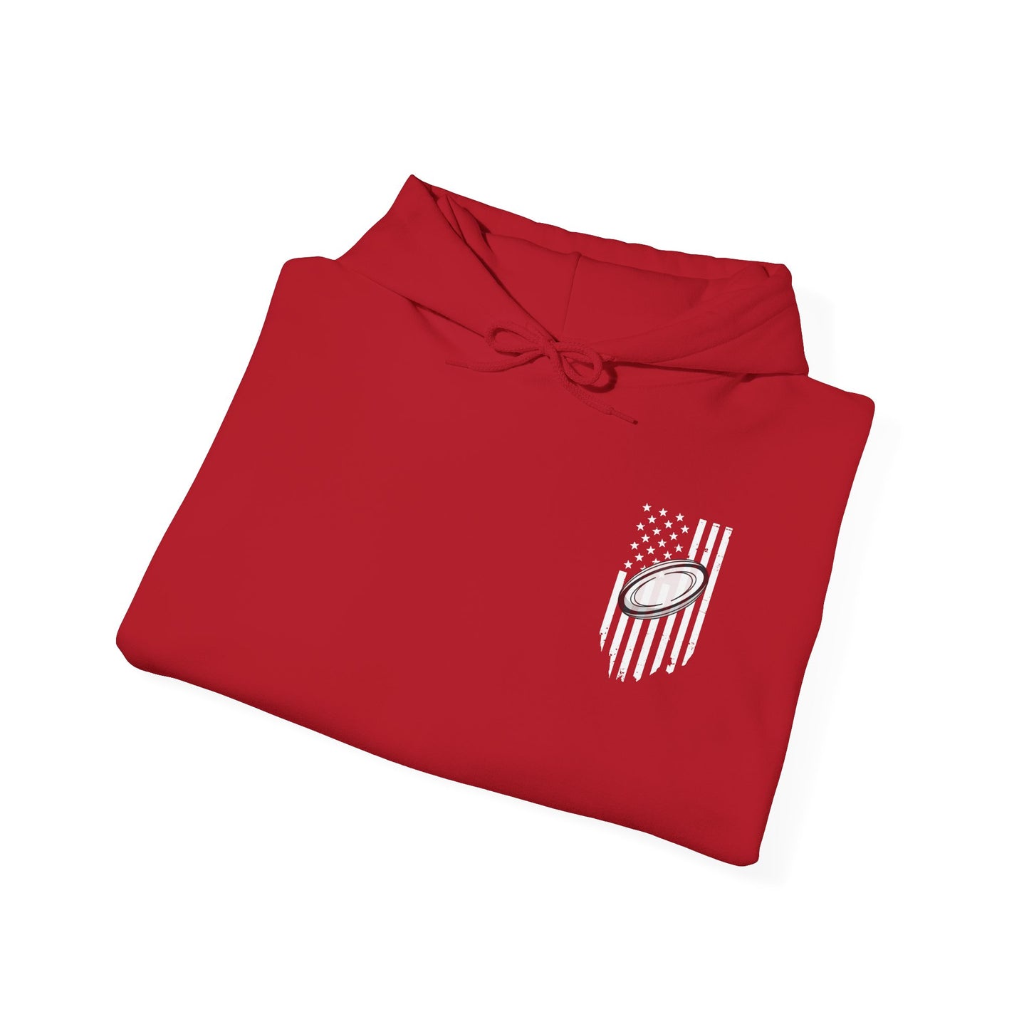 Rugby Mom Hoodie – Unisex Heavy Blend™ Sweatshirt with American Flag Design