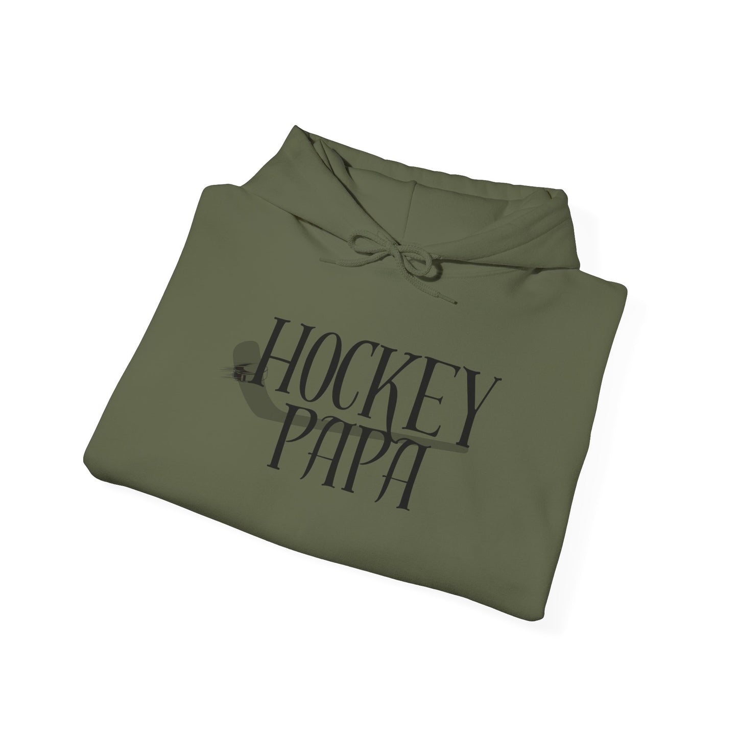 * Custom * Hockey Papa Hooded Sweatshirt - Unisex Heavy Blend