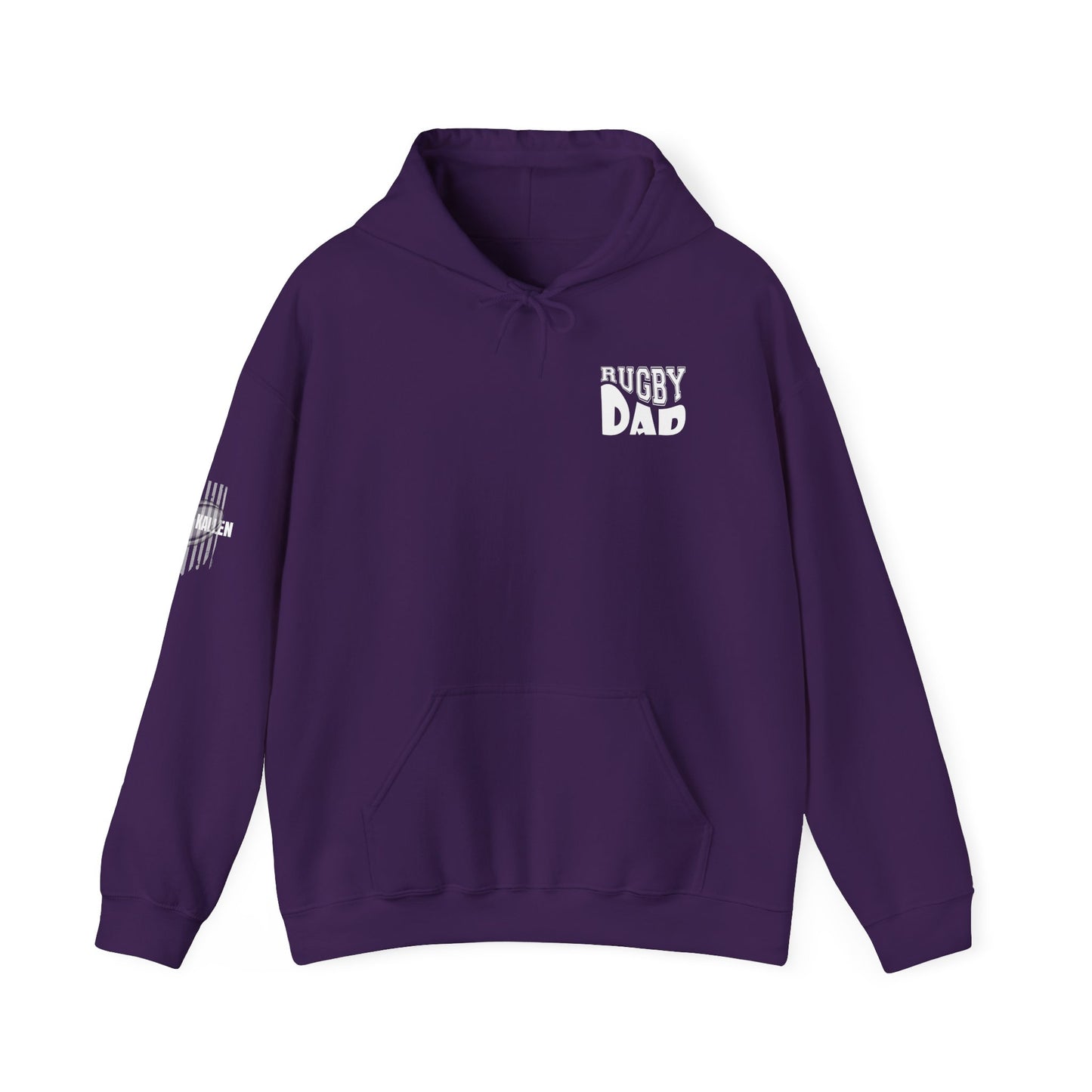 *** CUSTOM *** Rugby America Dad Hoodie - Unisex Heavy Blend Sweatshirt with American Flag Design