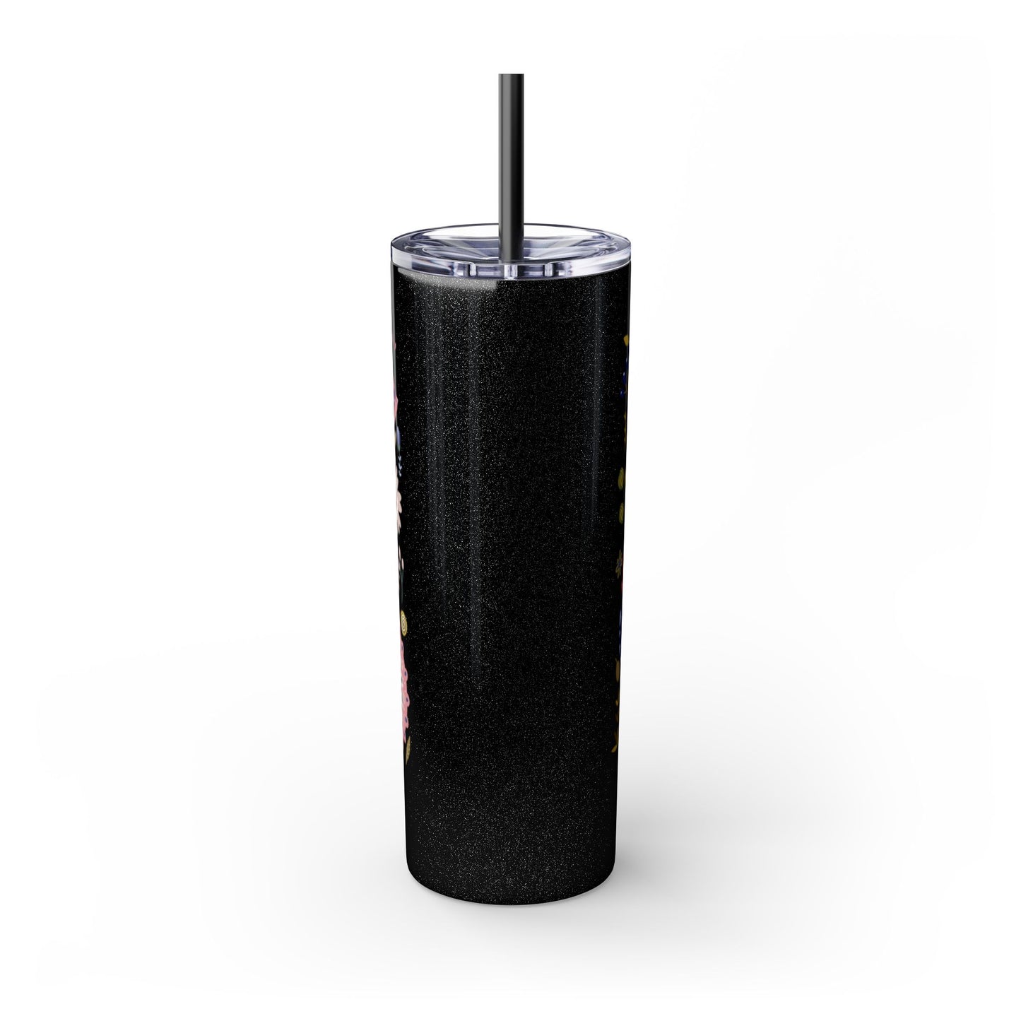Bloom with Grace 20oz Skinny Tumbler with Straw - Stylish Floral Drinkware