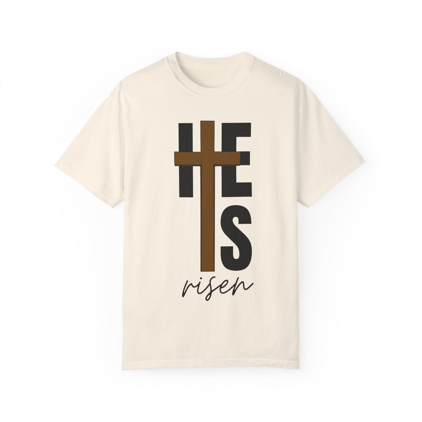 Christ is Risen Unisex Garment-Dyed T-Shirt - Faith-Based Tee