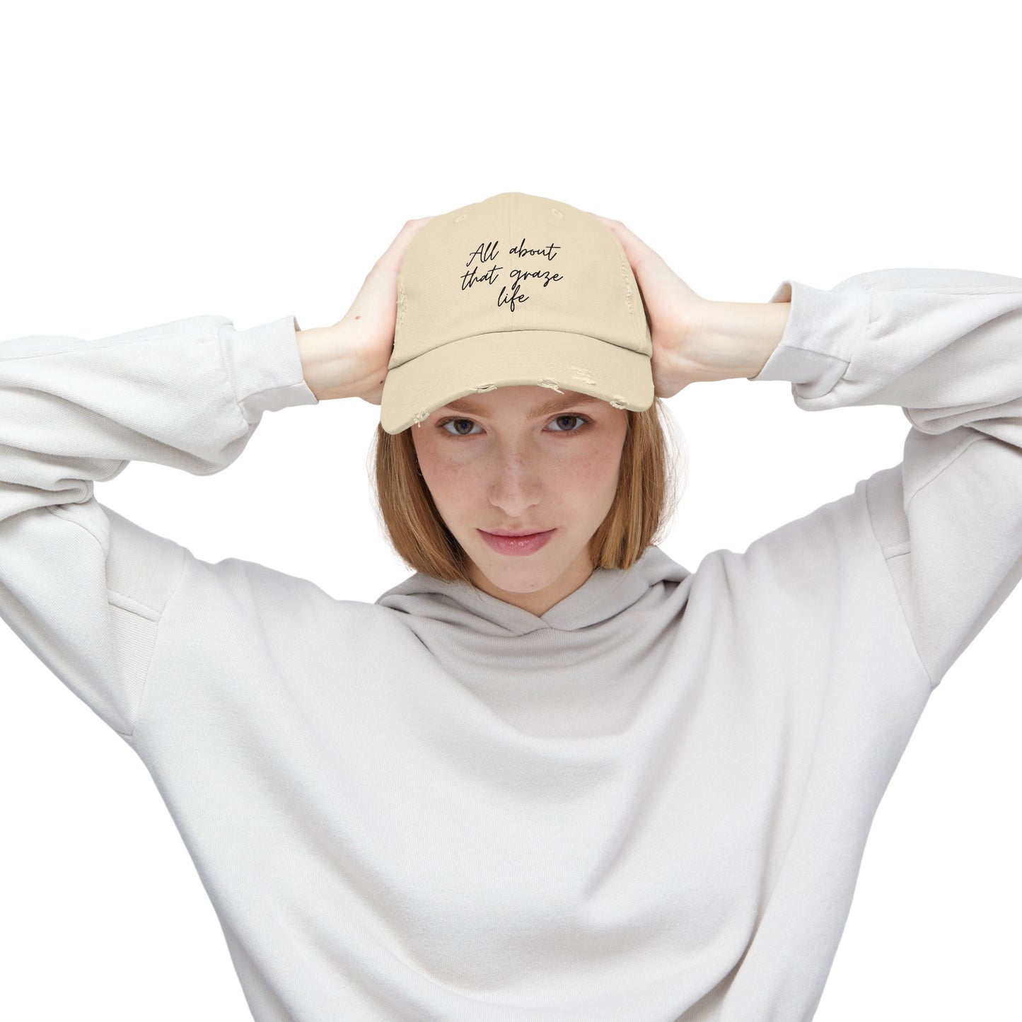 All About That Graze Life Distressed Unisex Cap