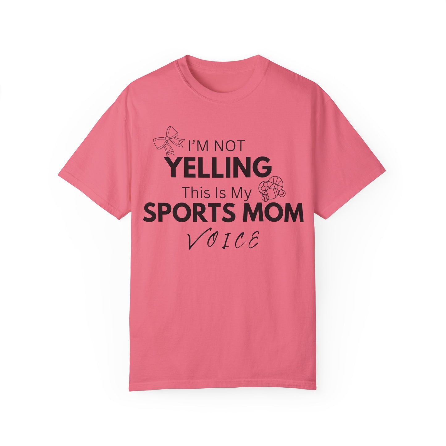 Sports Mom Voice T-Shirt - Unisex Garment-Dyed Tee for Active Moms