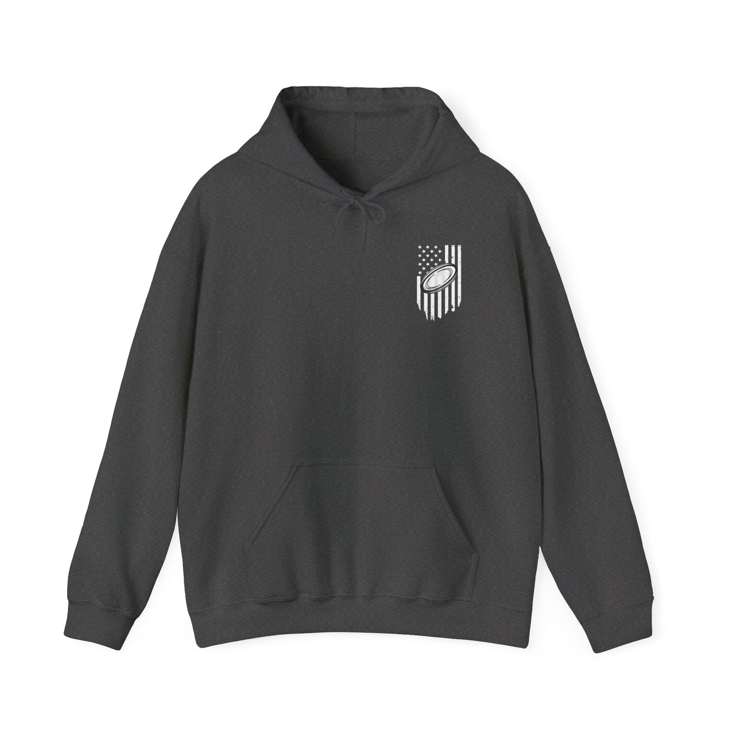 Rugby Mom Hoodie – Unisex Heavy Blend™ Sweatshirt with American Flag Design