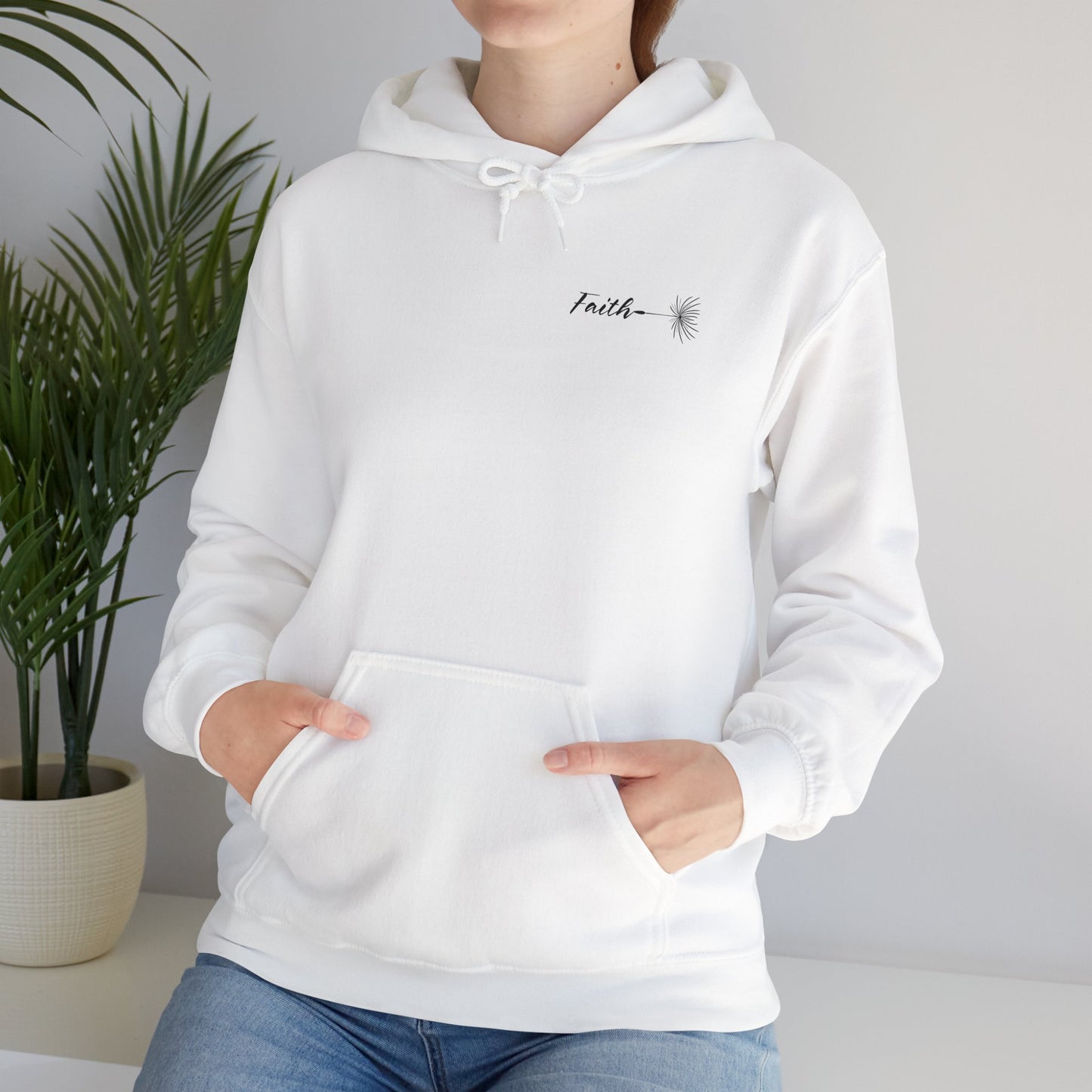 Faith Hope Love Unisex Hooded Sweatshirt - Cozy Inspirational Apparel