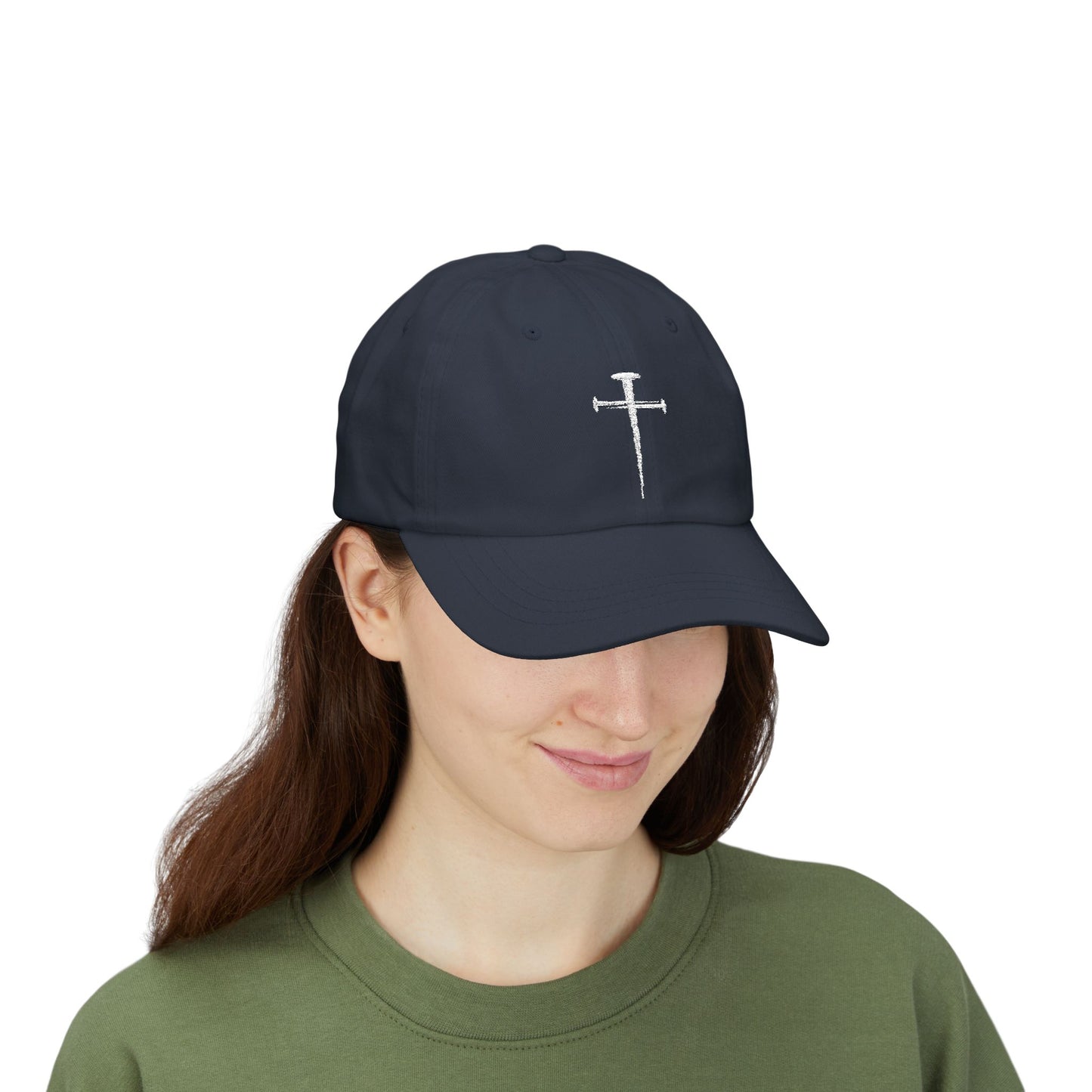 Classic Dad Cap with Cross Design - Casual Streetwear Hat for Everyday Style