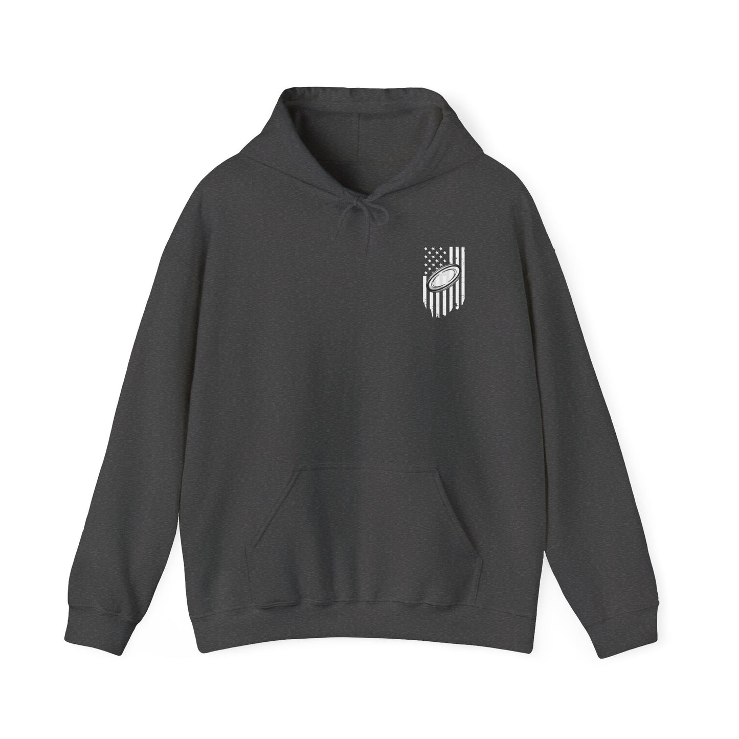 Rugby Dad Heavy Blend Hoodie - American Flag Design