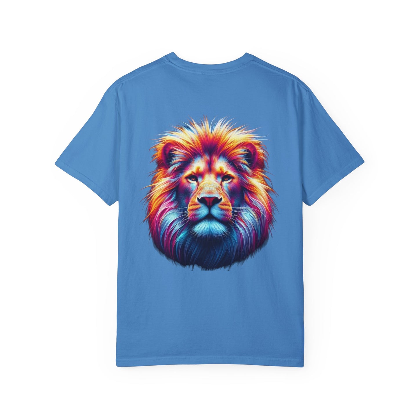 Vibrant Lion & Cross Unisex T-Shirt - Faith-Inspired Tees for Everyday Wear