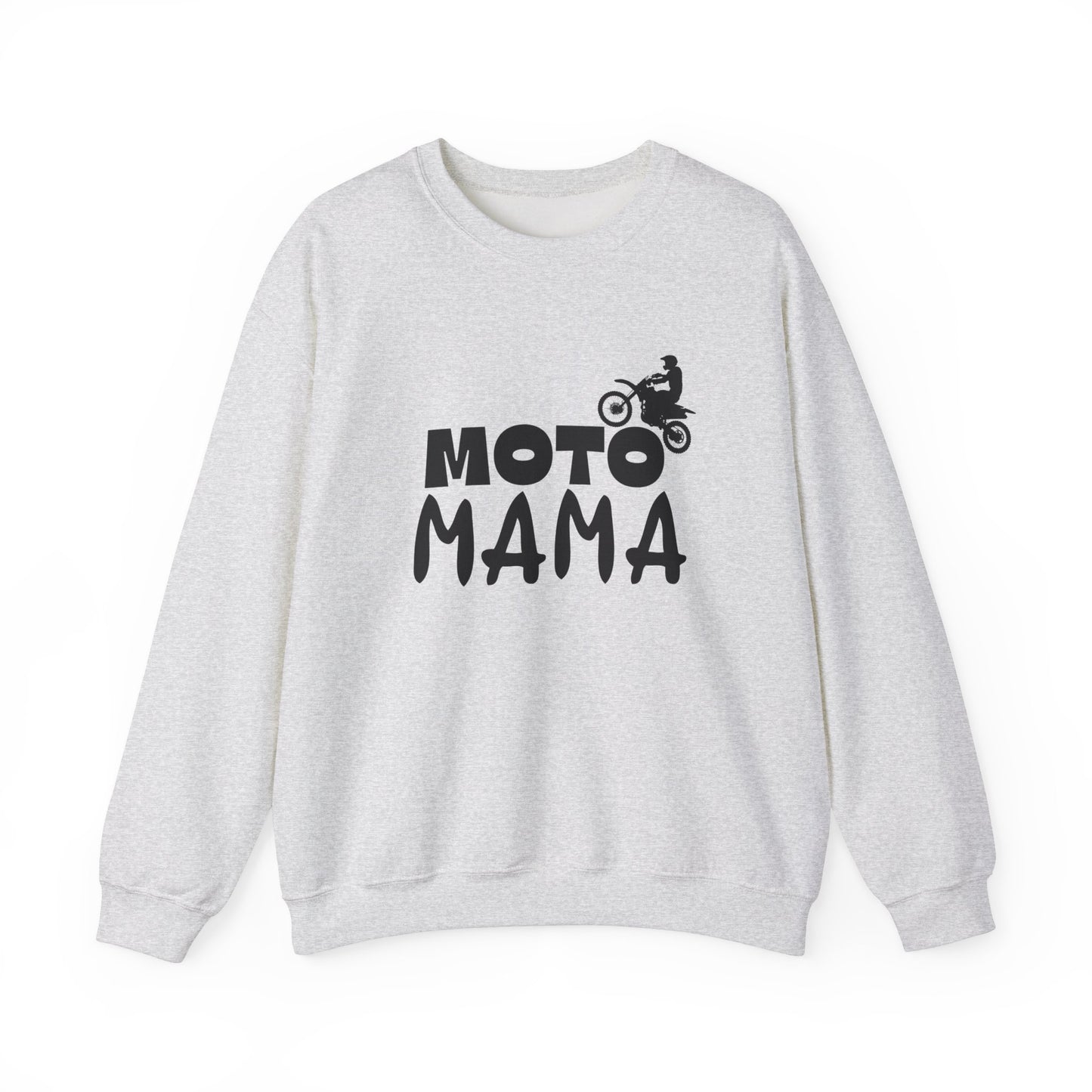 Moto Mama Unisex Heavy Blend™ Crewneck Sweatshirt - Perfect for Bikers & Moms