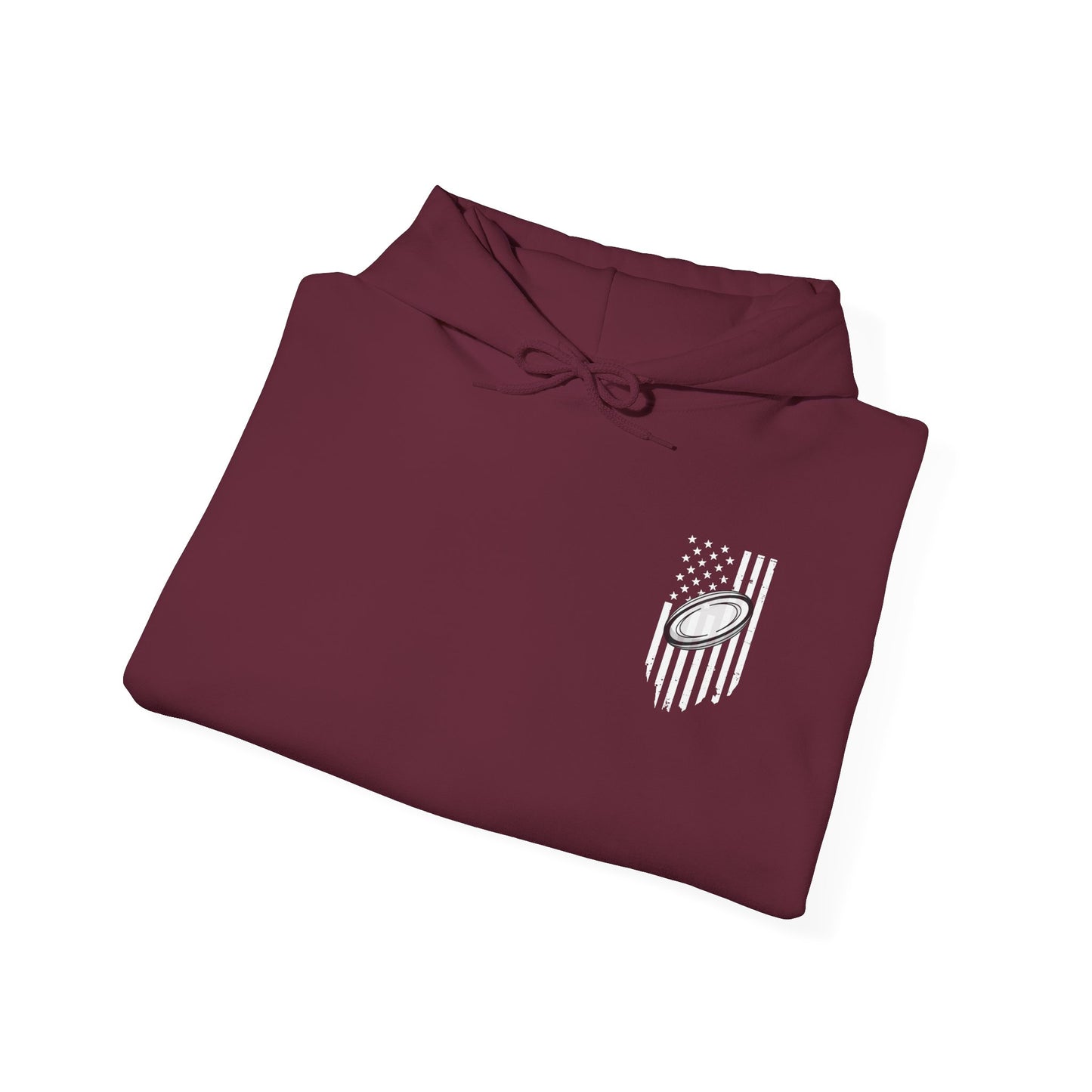 Rugby Dad Heavy Blend Hoodie - American Flag Design