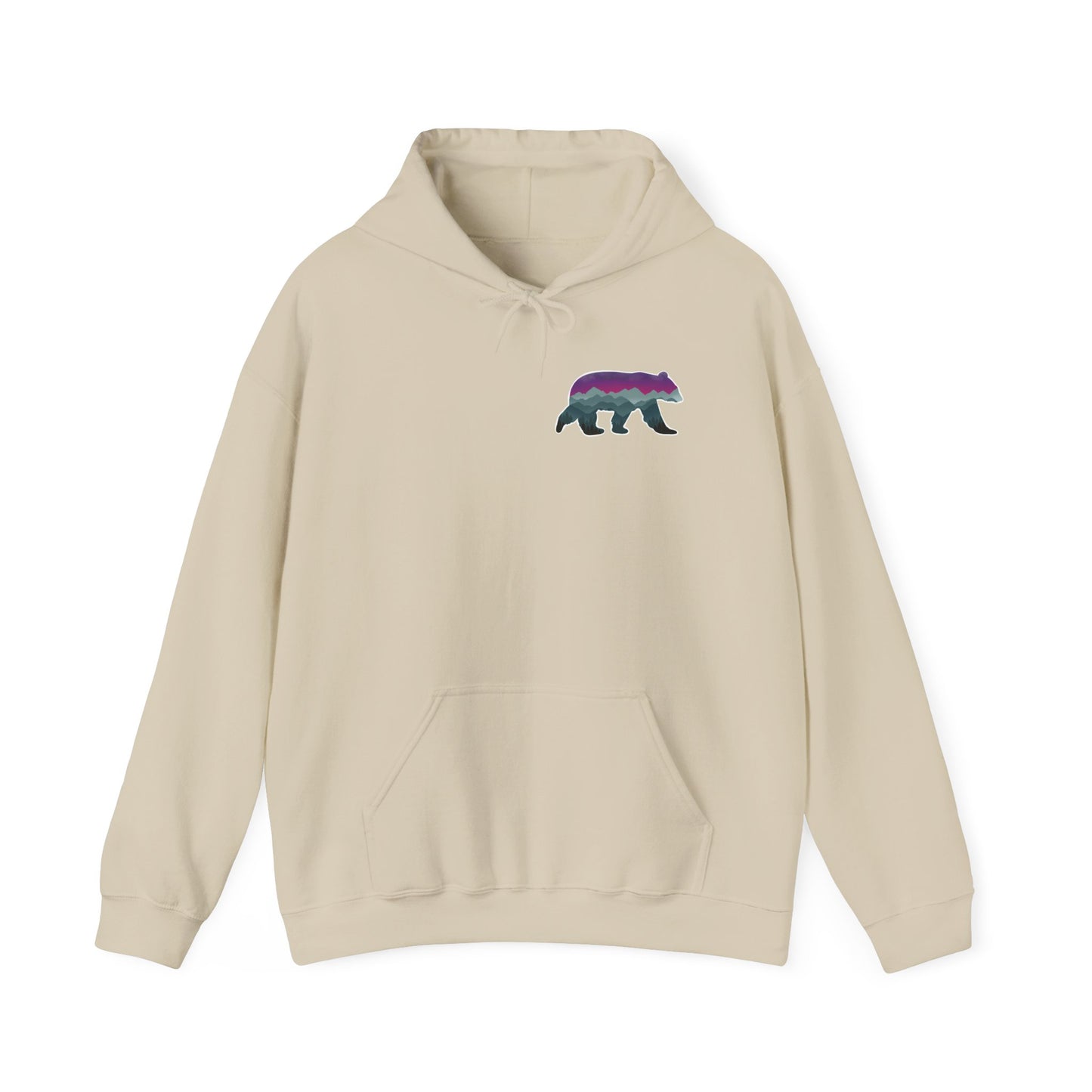 Cozy Bear Graphic Hoodie - Unisex Heavy Blend™ Sweatshirt