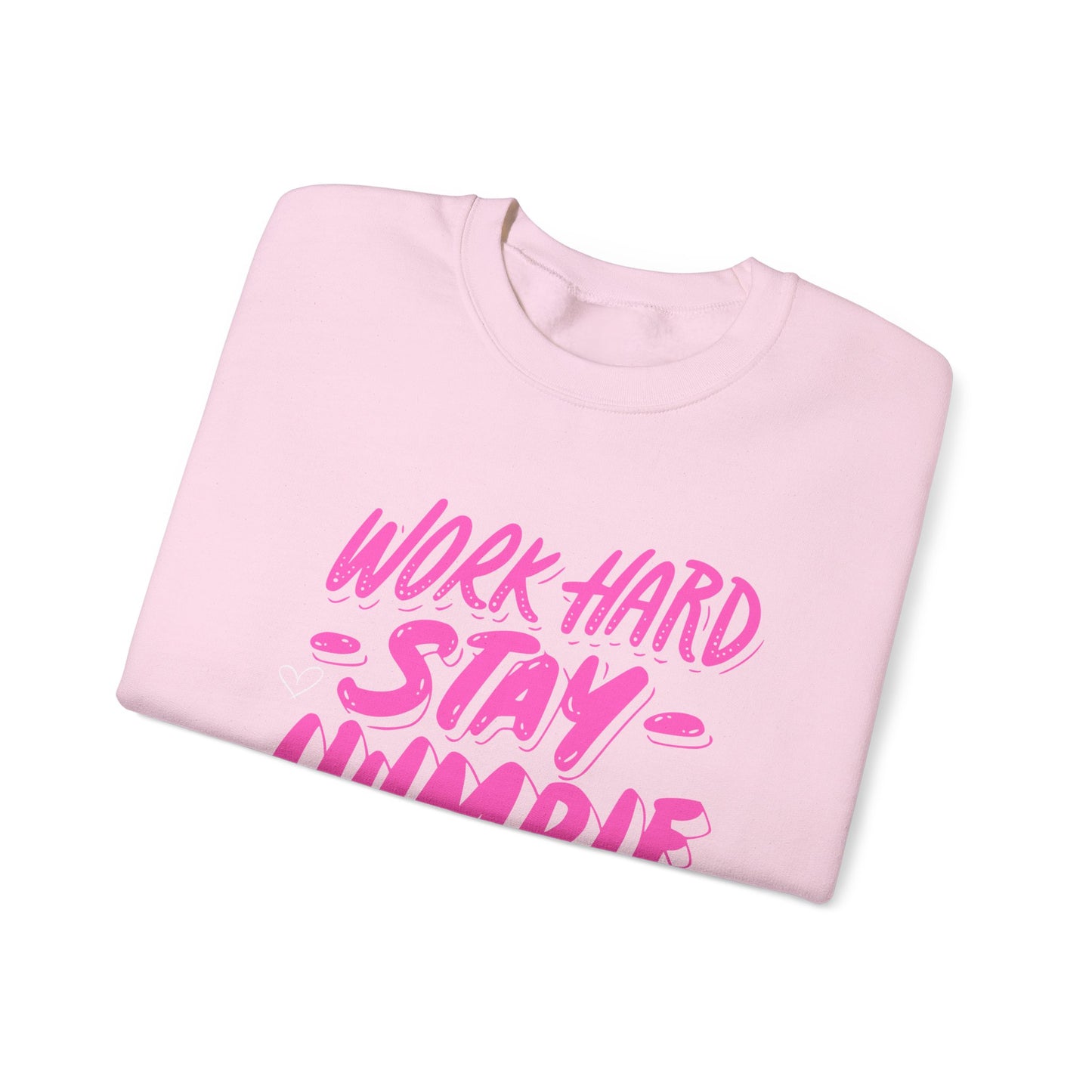 Work Hard Stay Humble Crewneck Sweatshirt for Motivation