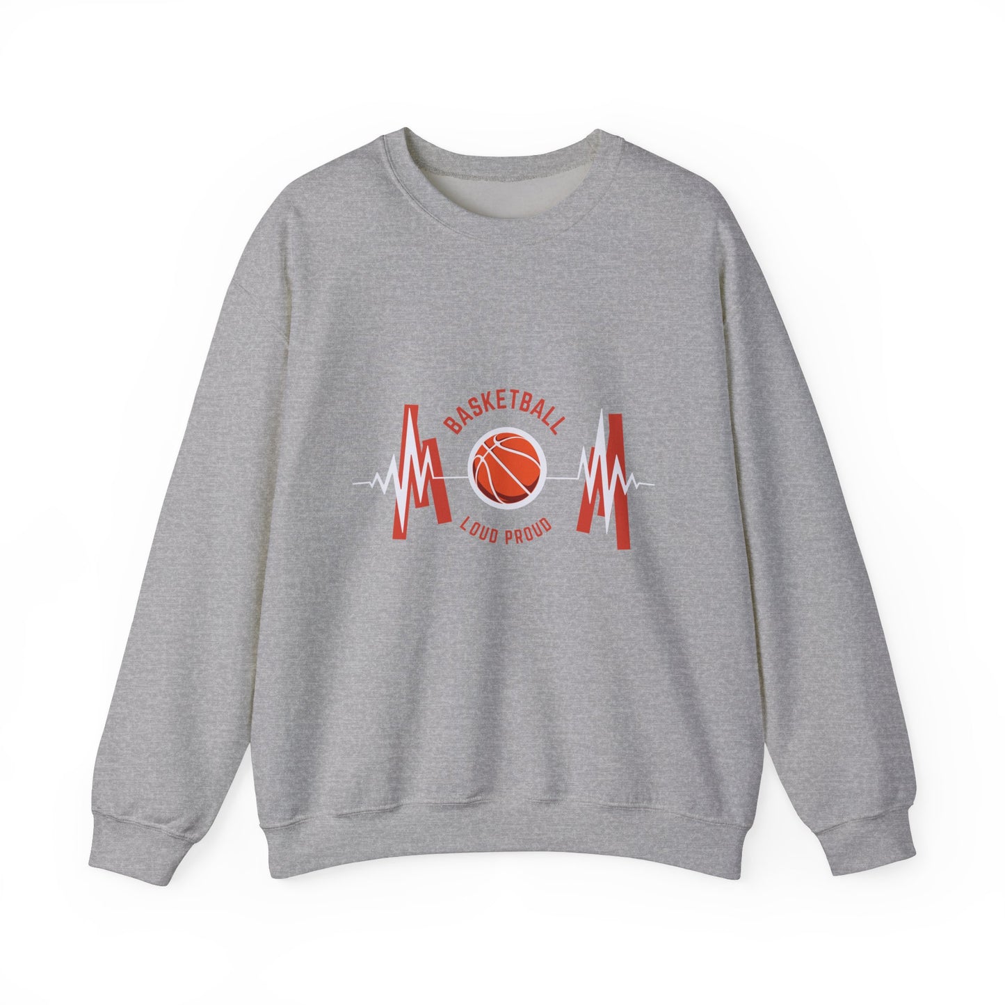 Basketball Loud & Proud Crewneck Sweatshirt for Sports Enthusiasts