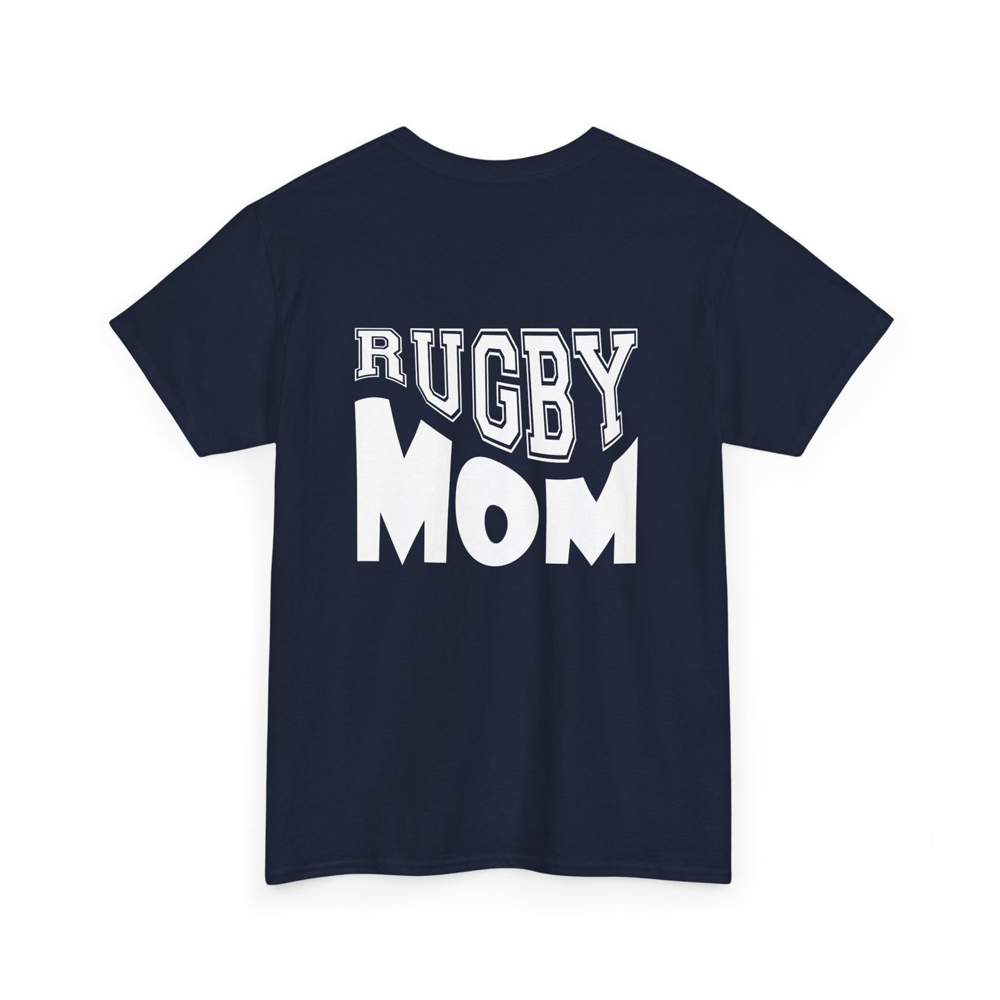 Rugby Mom Unisex Heavy Cotton Tee - Sporty Graphic T-shirt for Rugby Fans