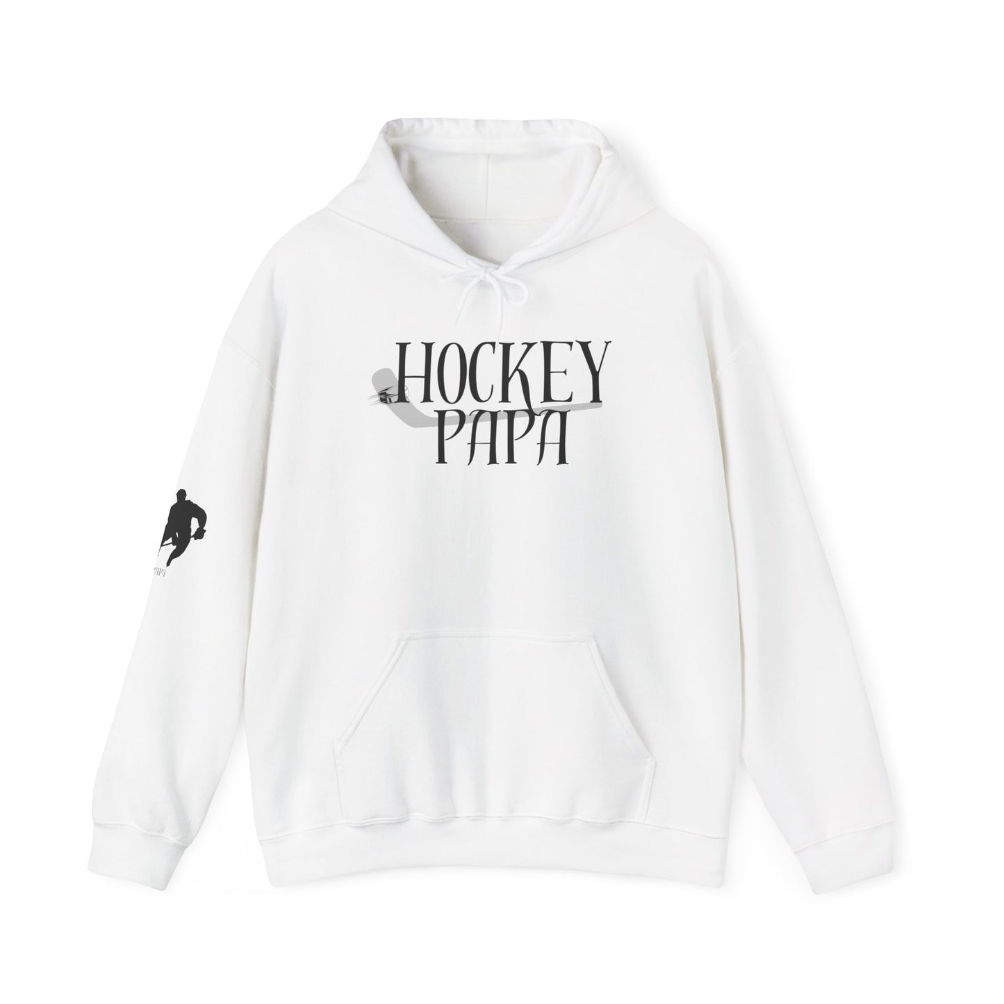 * Custom * Hockey Papa Hooded Sweatshirt - Unisex Heavy Blend