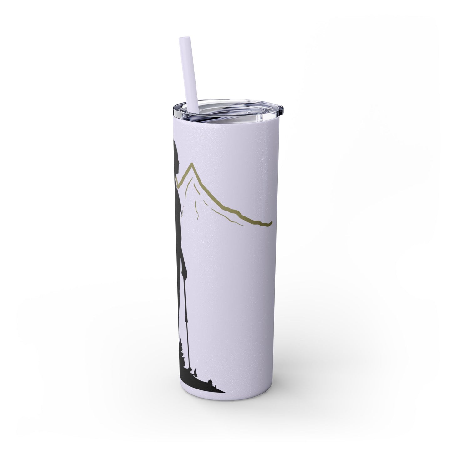 Adventure Awaits Skinny Tumbler with Straw - 20oz Hiking Design