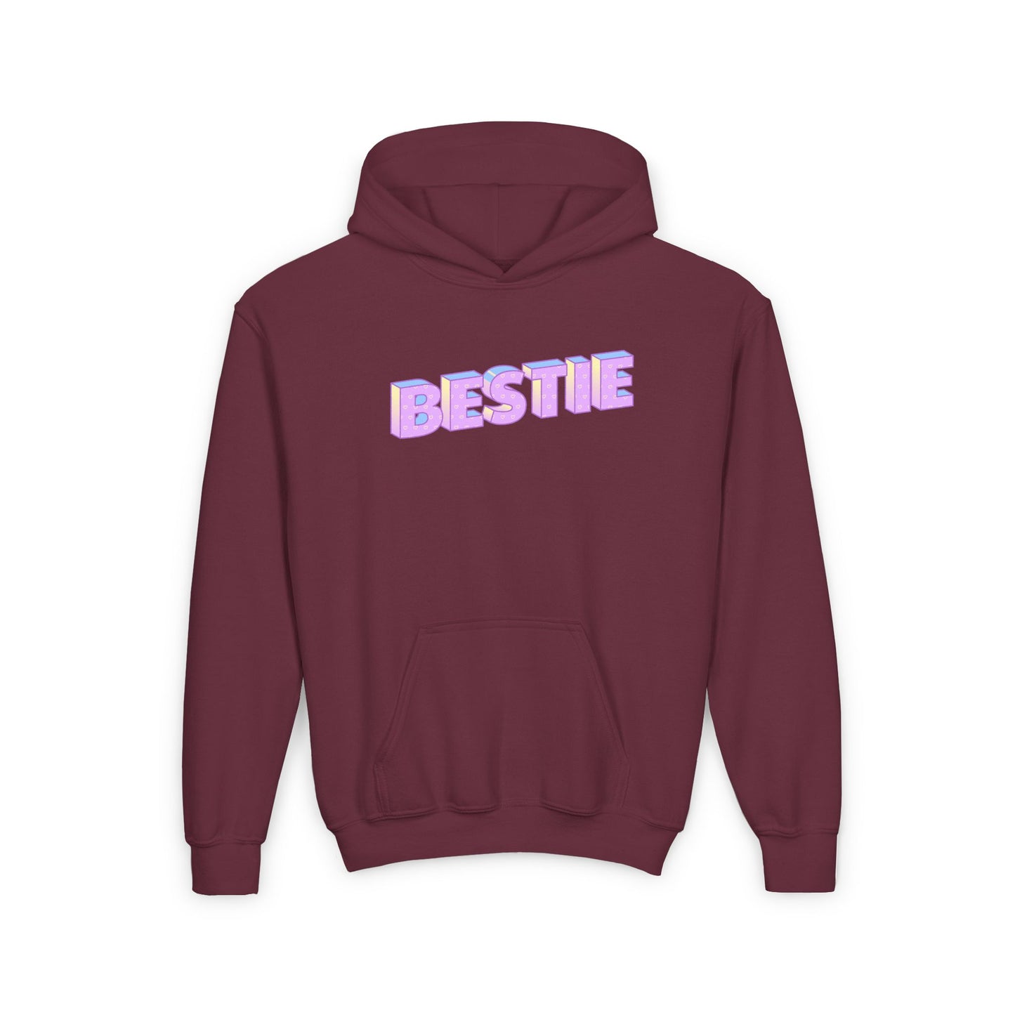 Youth Bestie Hooded Sweatshirt - Trendy Gift for Friends
