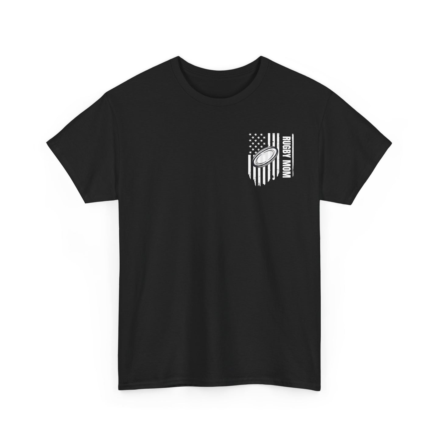RUGBY mom America - Stylish Football Graphic Tee for Game Day Enthusiasts