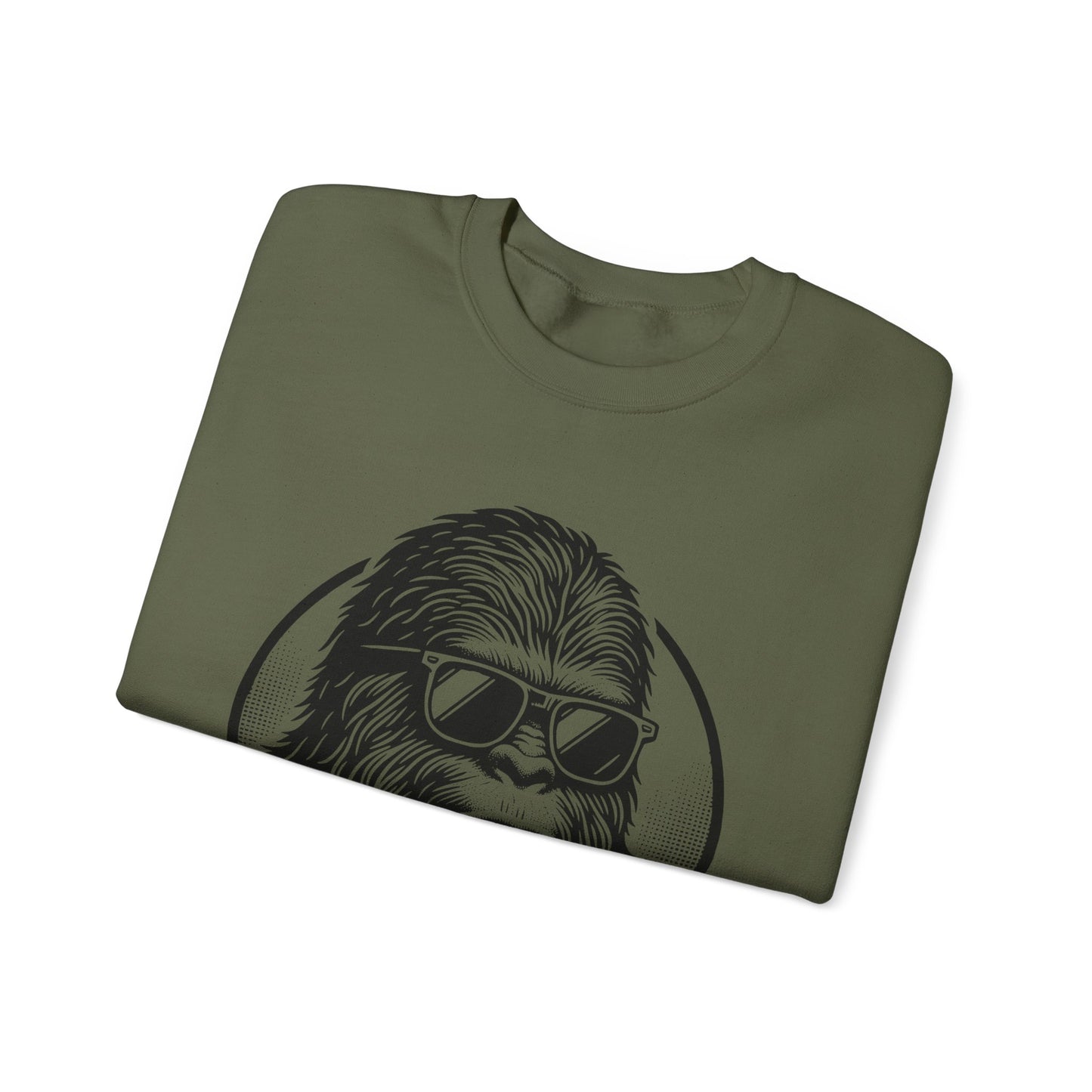 Chill Sasquatch Unisex Heavy Blend™ Crewneck Sweatshirt - Comfortable and Fun Design for Outdoor Enthusiasts