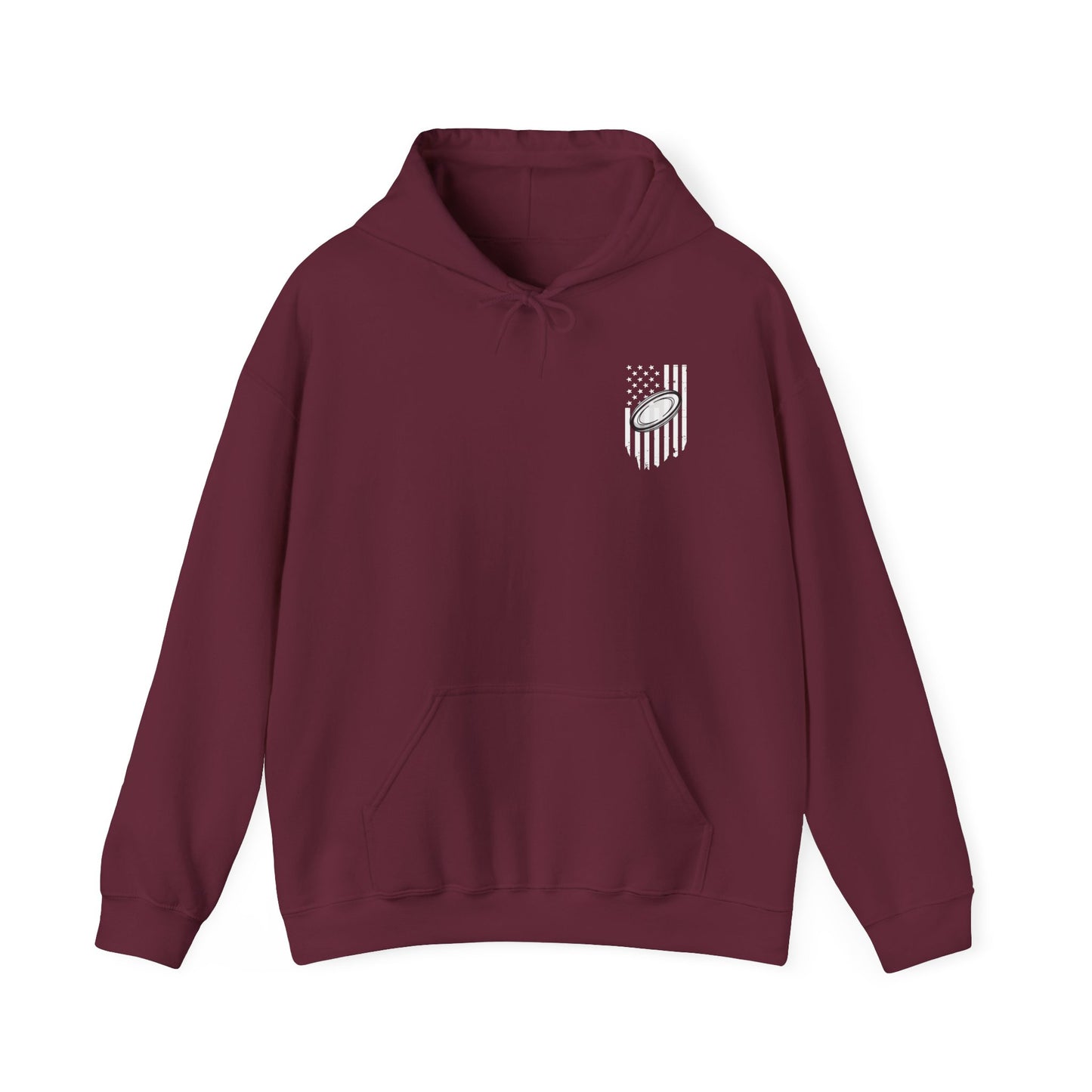 Rugby Dad Heavy Blend Hoodie - American Flag Design