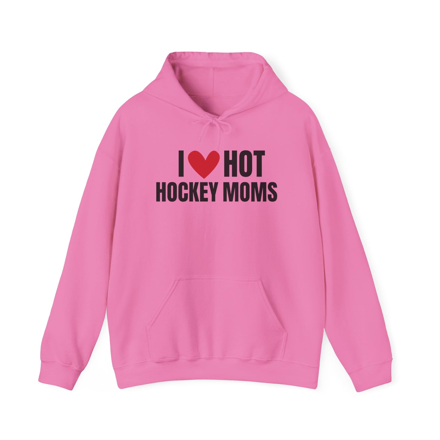 I ❤️ Hot Hockey Moms Unisex Hooded Sweatshirt