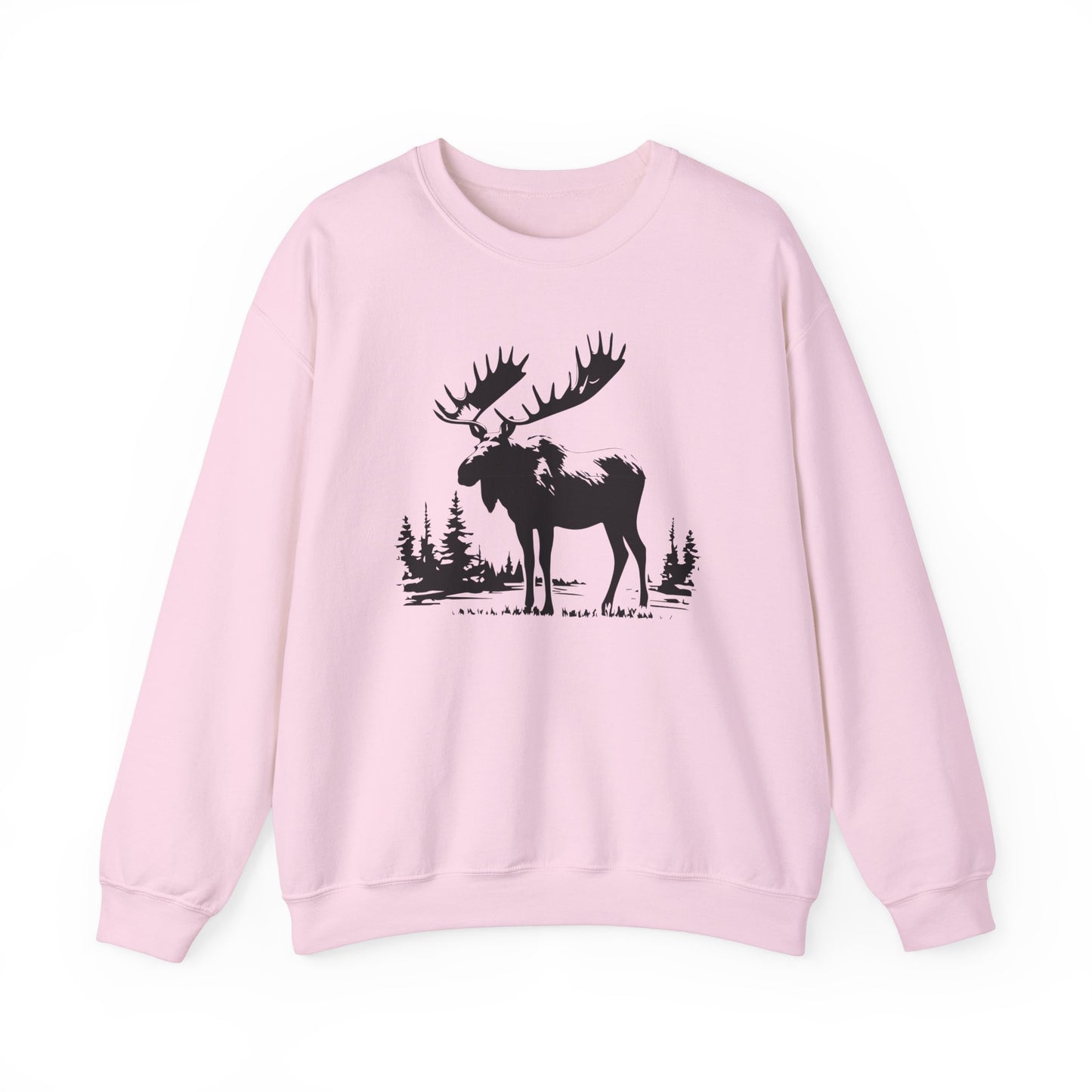 Moose Graphic Unisex Crewneck Sweatshirt - Cozy Nature Apparel