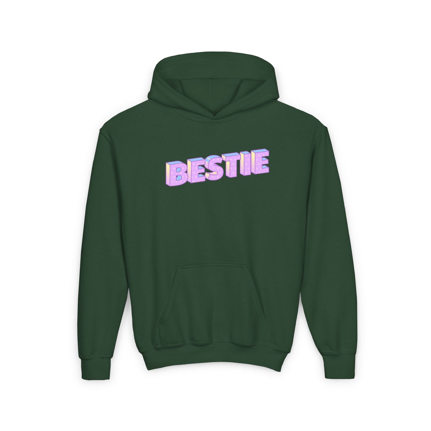 Youth Bestie Hooded Sweatshirt - Trendy Gift for Friends