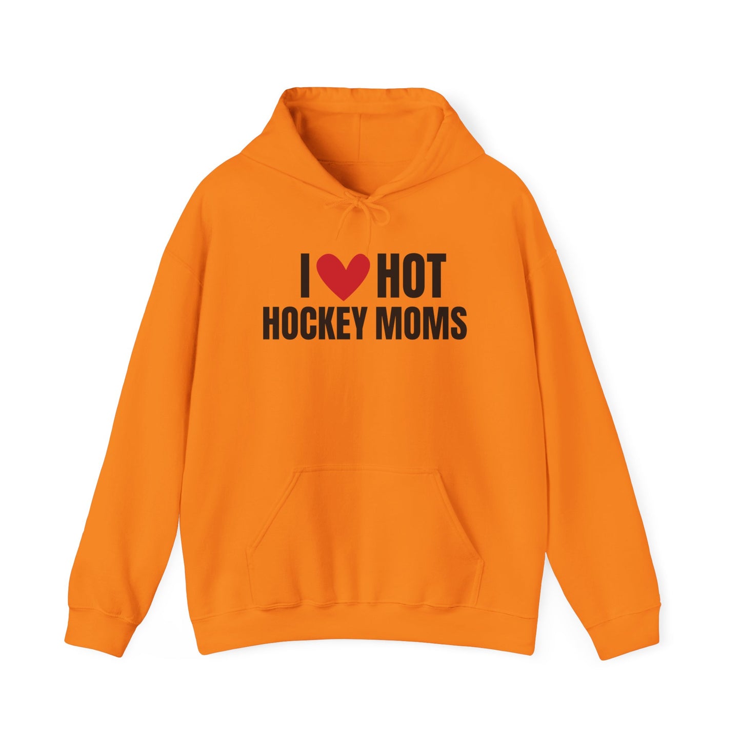 I ❤️ Hot Hockey Moms Unisex Hooded Sweatshirt