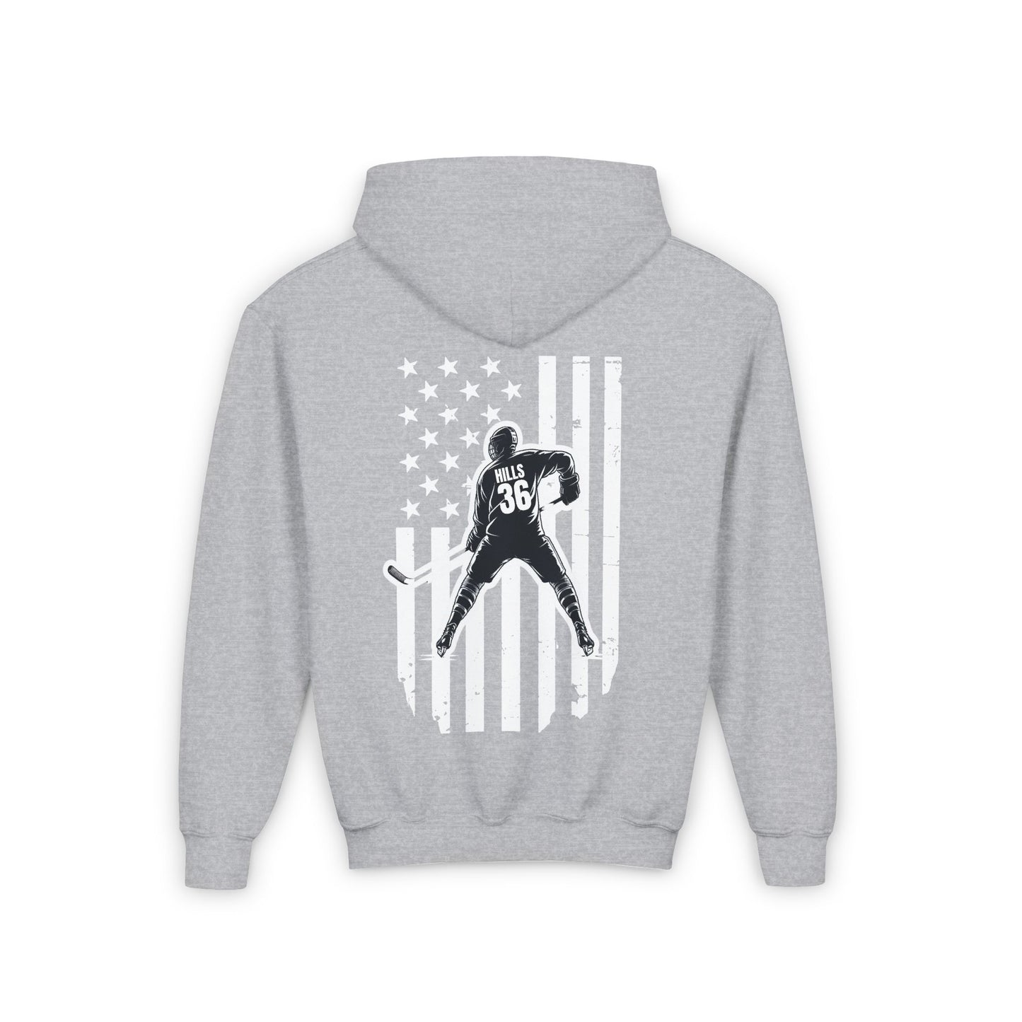 ***CUSTOM*** Hockey Player Hoodie American Flag