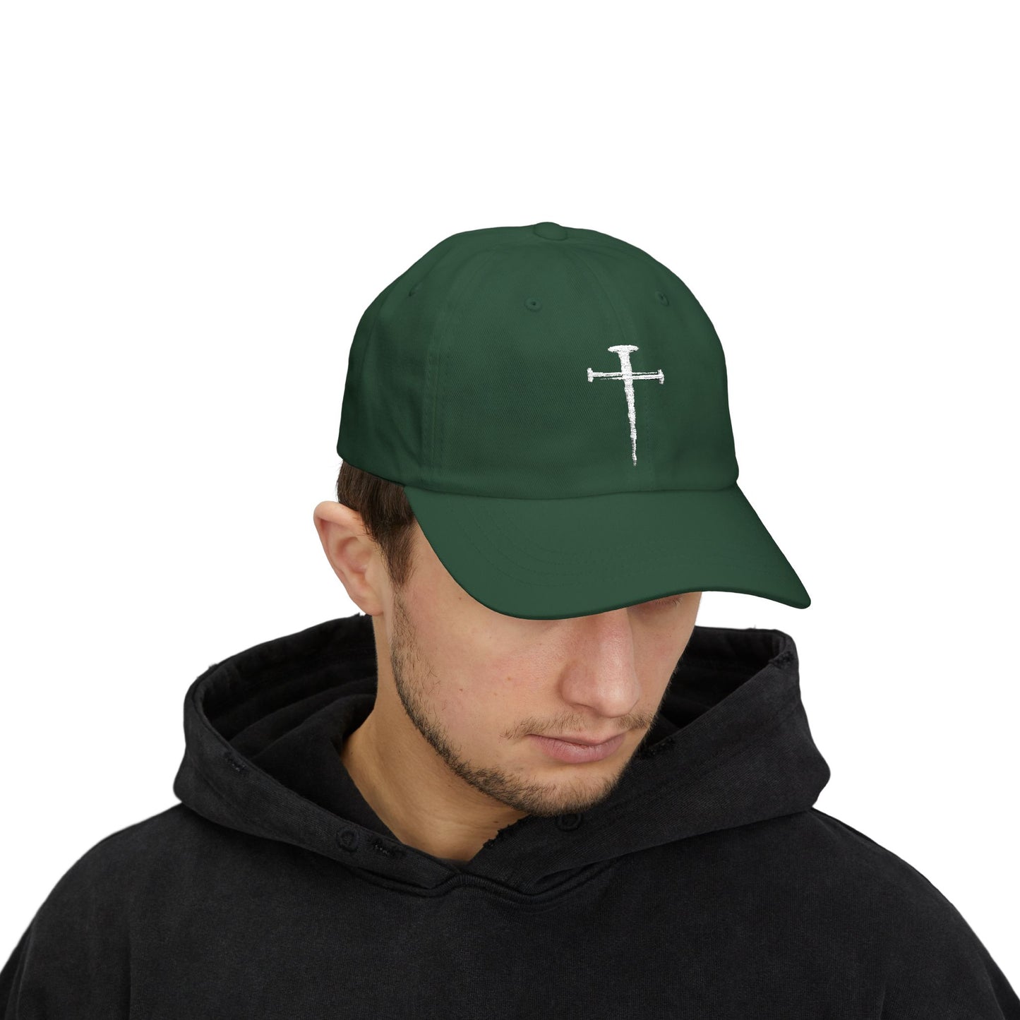 Classic Dad Cap with Cross Design - Casual Streetwear Hat for Everyday Style