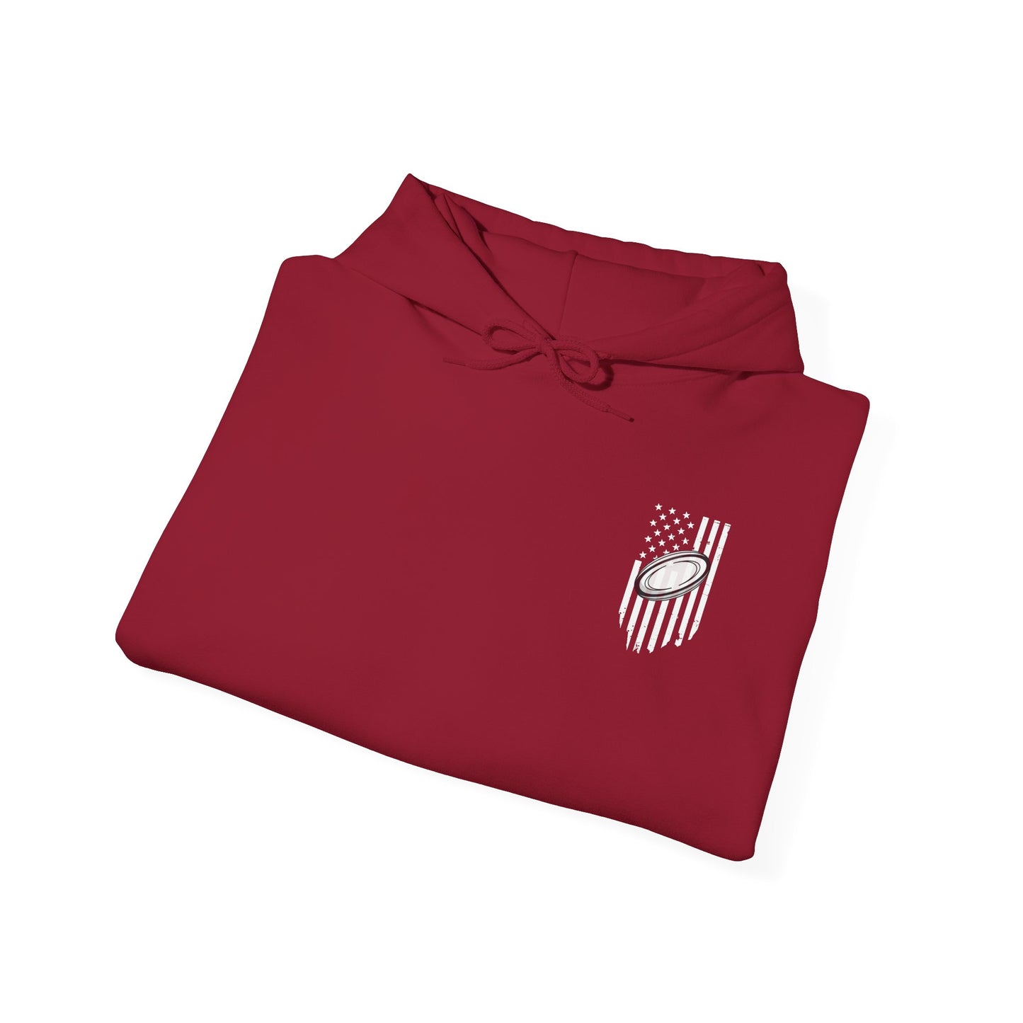 Rugby Mom America Hooded Sweatshirt | Unisex Heavy Blend | Sports Gift
