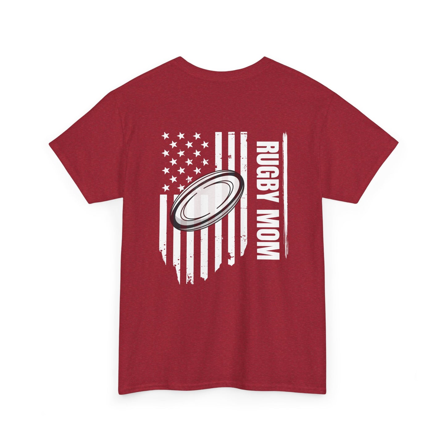RUGBY mom America - Stylish Football Graphic Tee for Game Day Enthusiasts