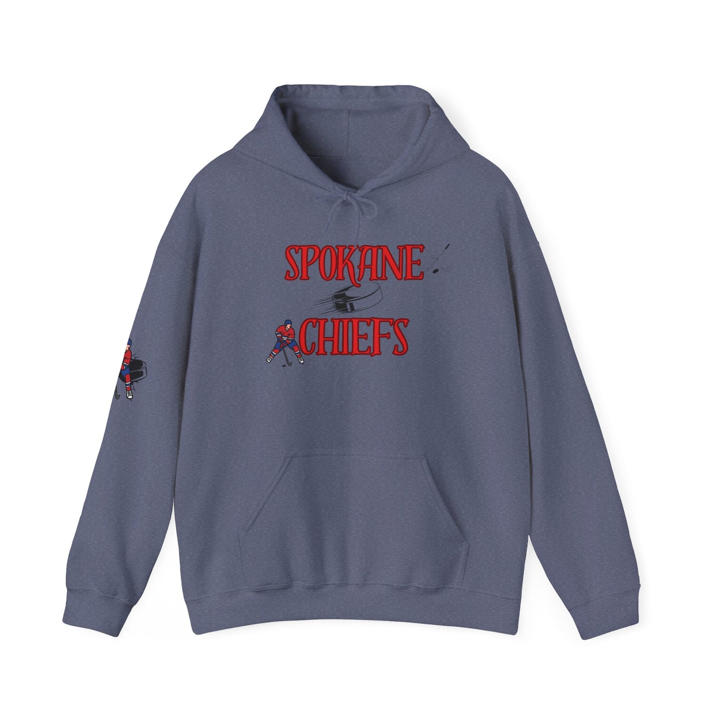 Spokane Chiefs Red Hockey Sweatshirt | Unisex Heavy Blend™ Hooded Sweatshirt for Fans " Got Chirps?"