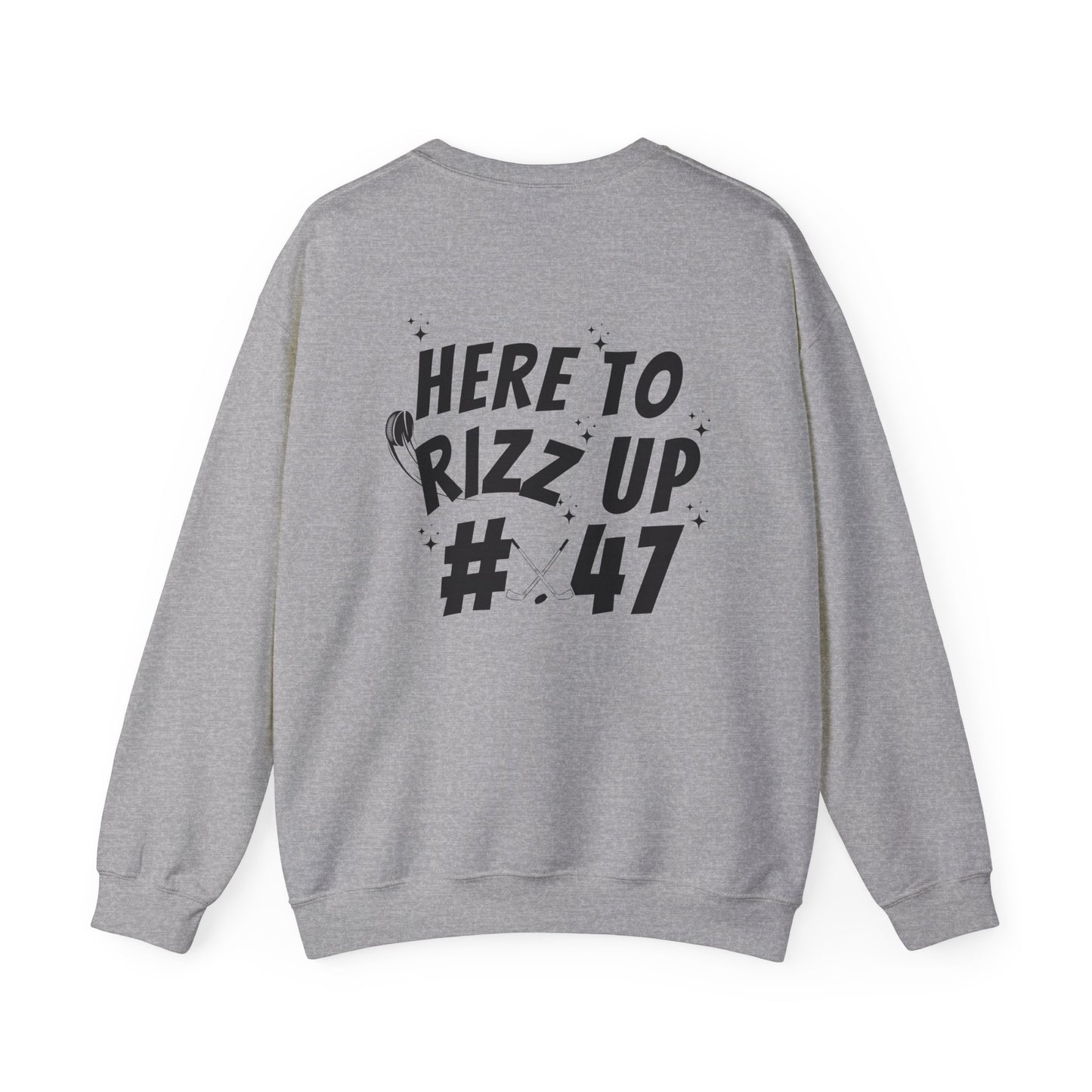 *** CUSTOM *** Unisex Heavy Blend™ Crewneck with Hockey Rizz Up Design
