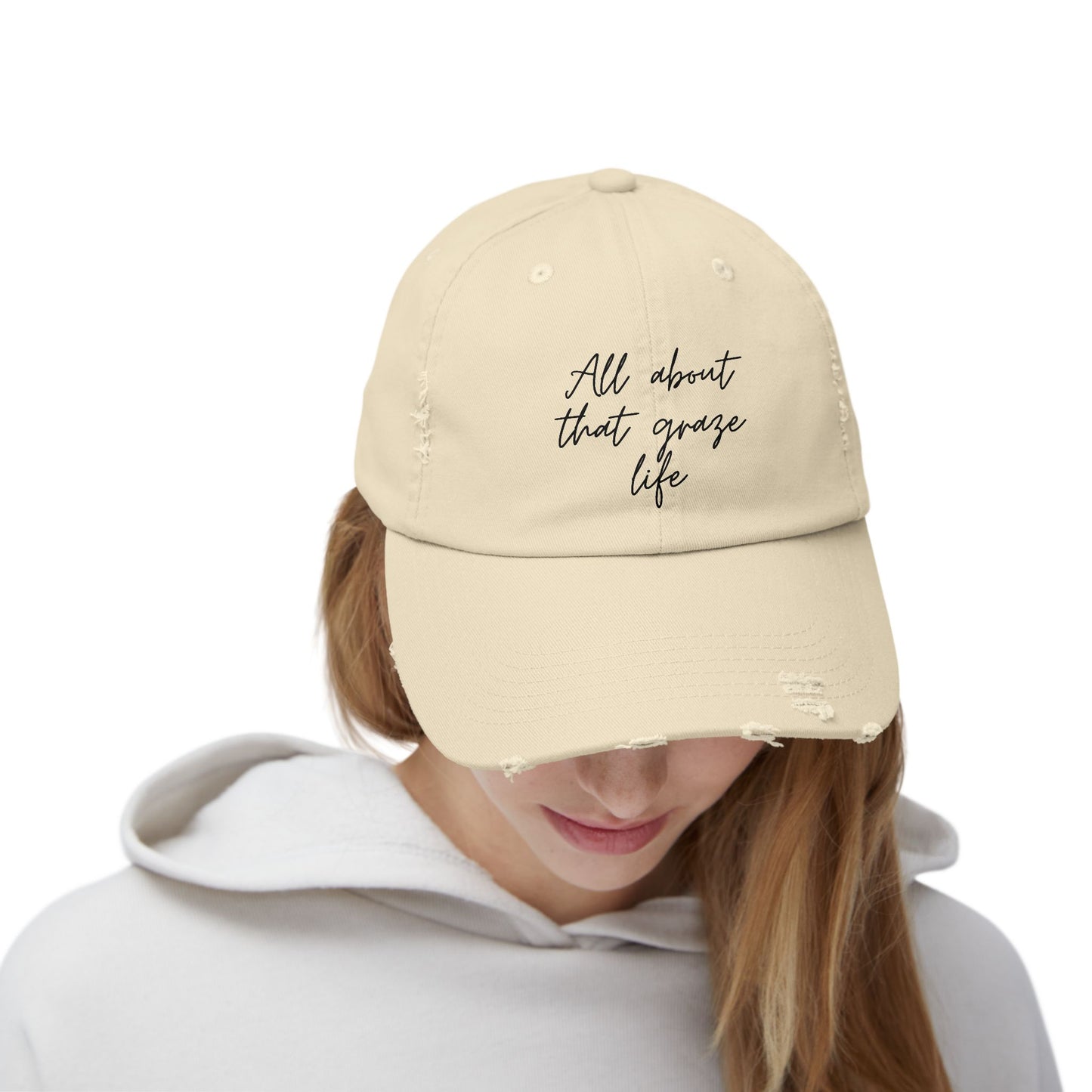 All About That Graze Life Distressed Unisex Cap