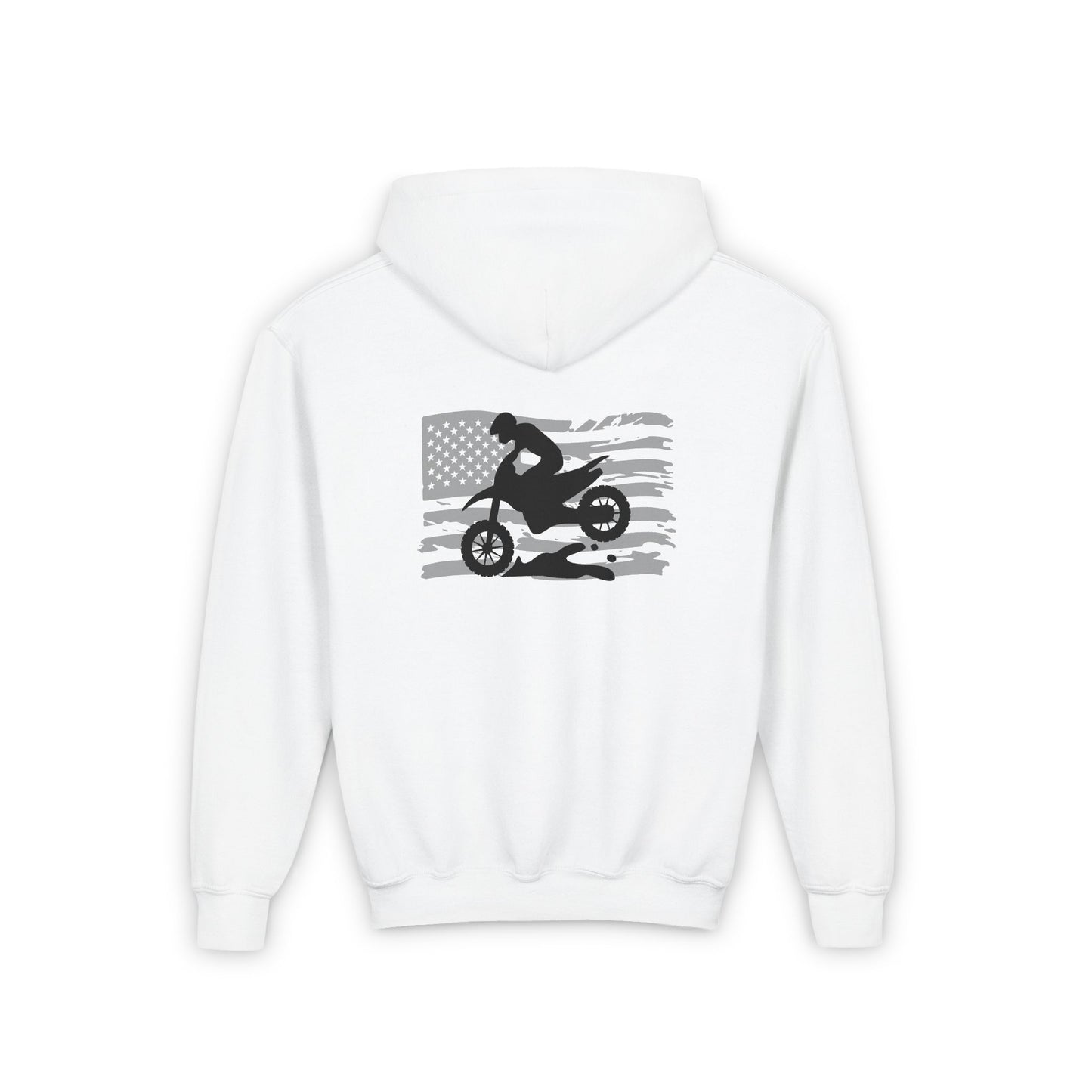 Youth Race Motocross Hoodie - Perfect for Young Riders & Racing Fans