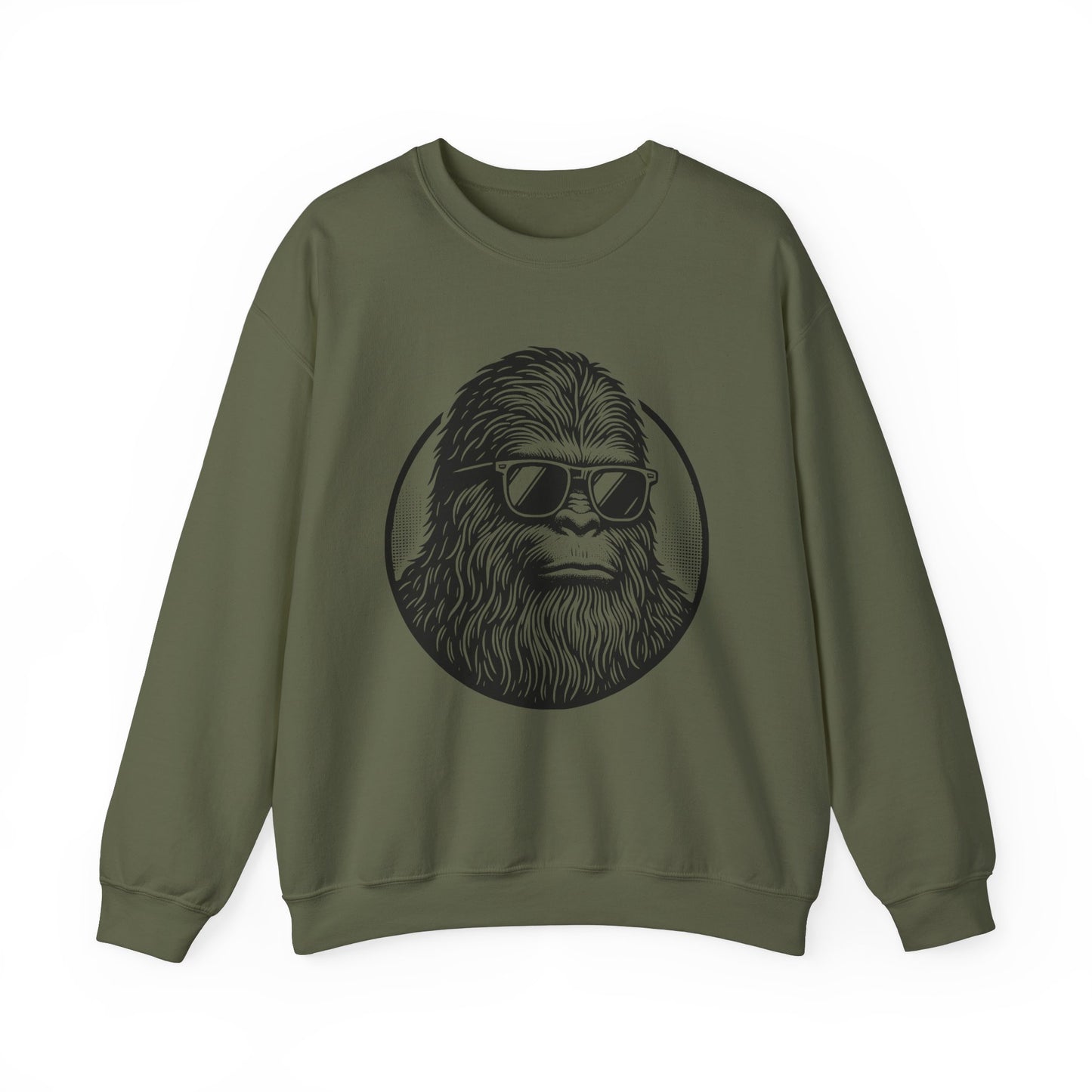 Chill Sasquatch Unisex Heavy Blend™ Crewneck Sweatshirt - Comfortable and Fun Design for Outdoor Enthusiasts