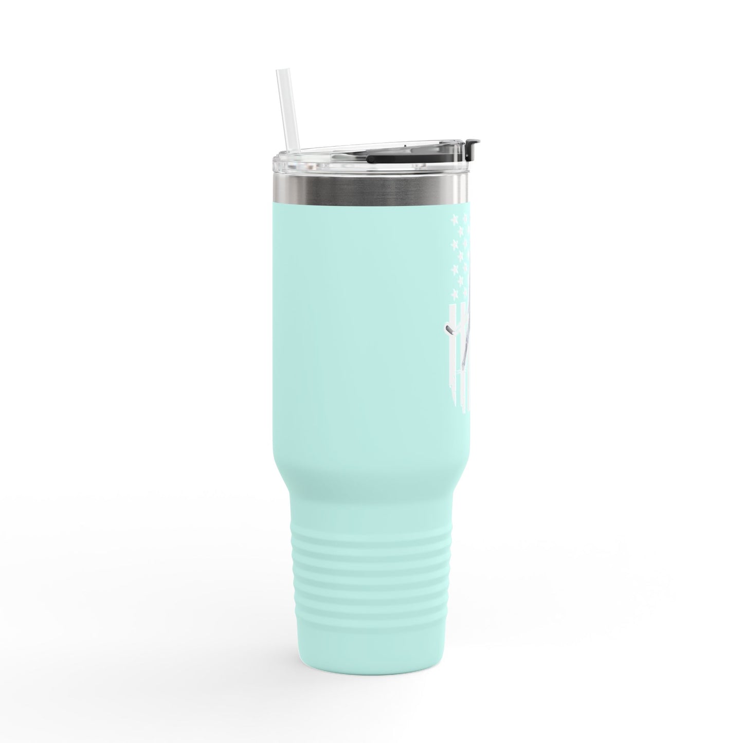 ***CUSTOM*** Patriotic Insulated Travel Mug - 40oz with Vintage Design for Sports Enthusiasts
