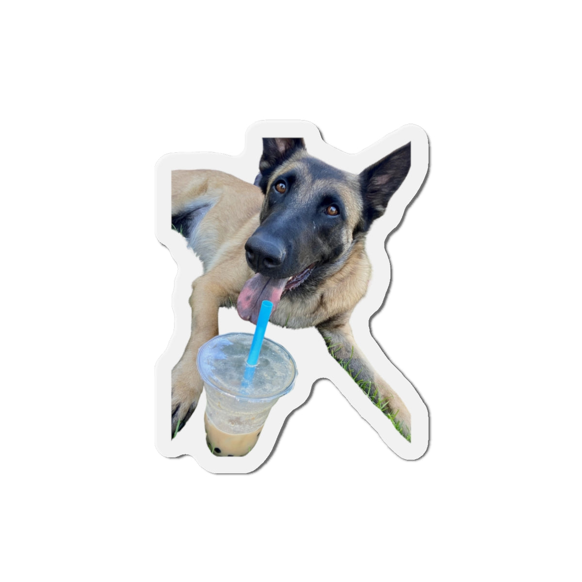 Playful Dog Die-Cut Magnet - Perfect for Pet Lovers!