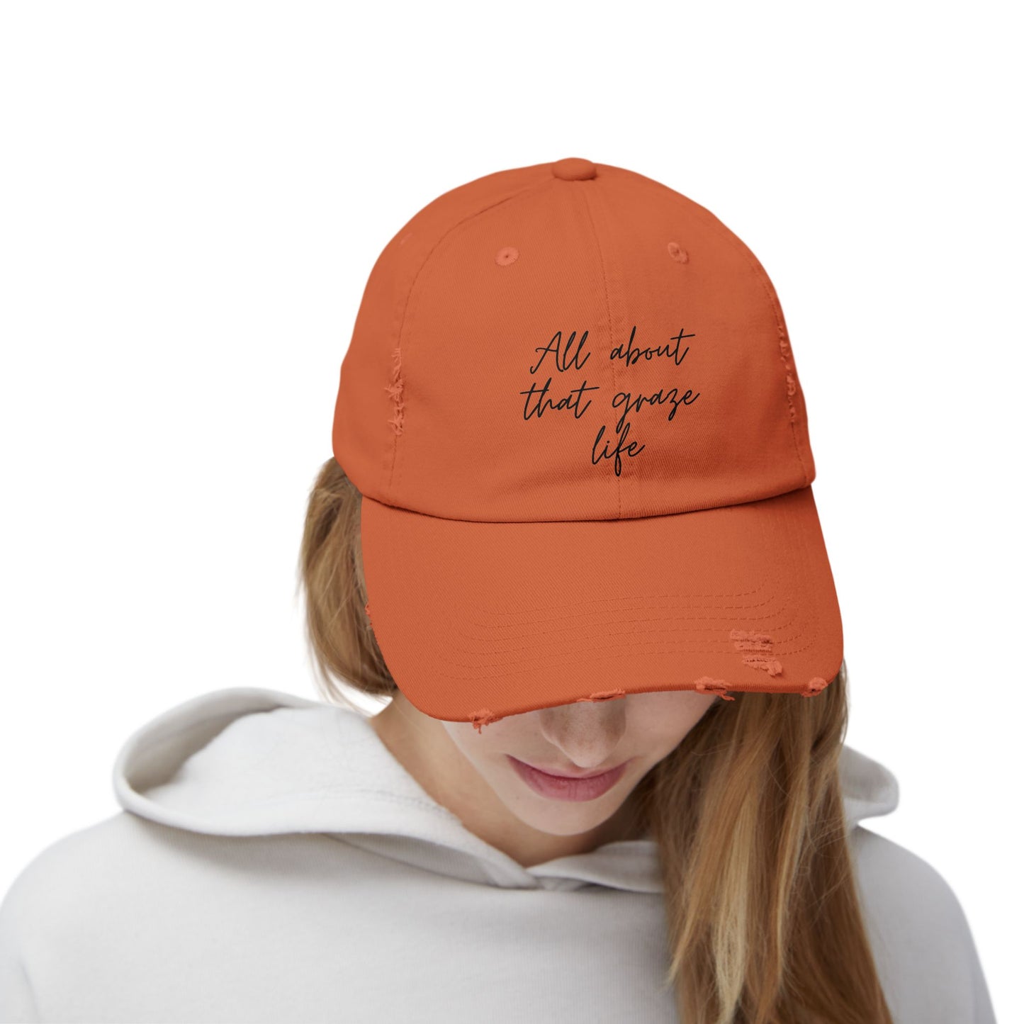 All About That Graze Life Distressed Unisex Cap