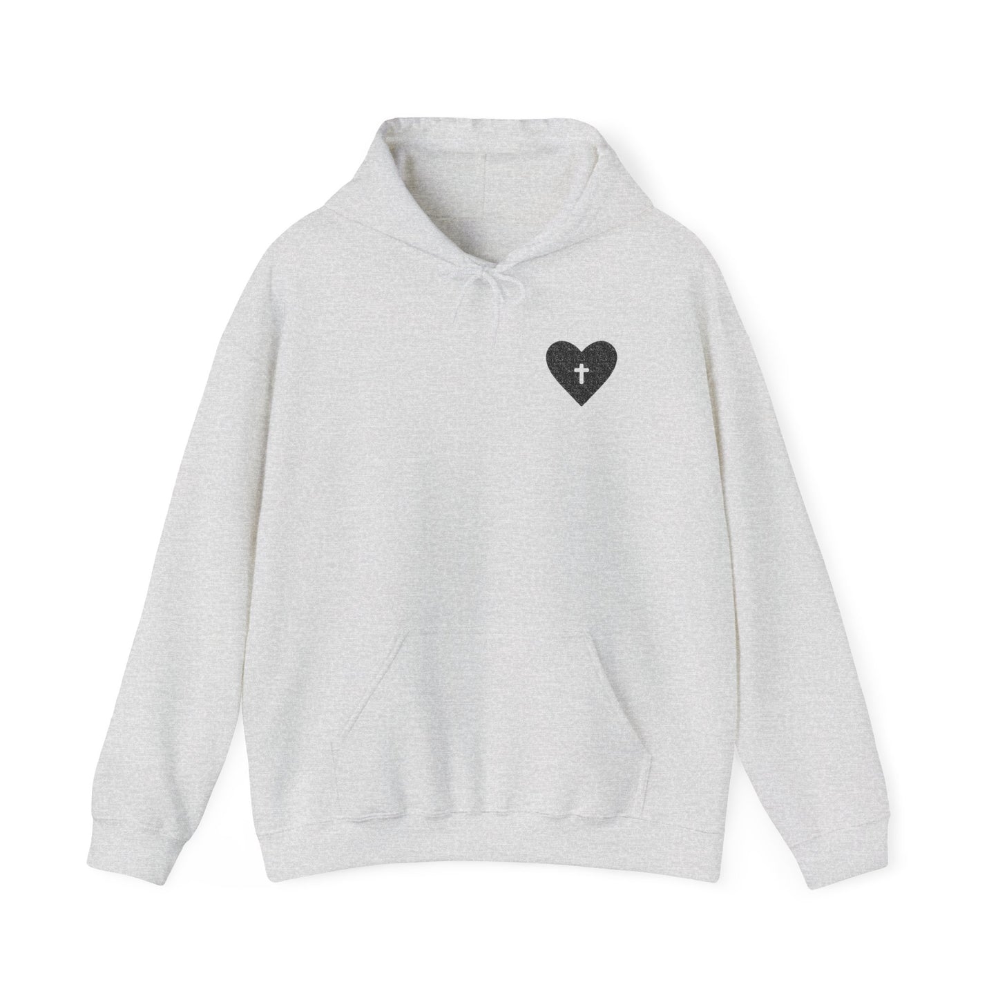 Faith & Comfort Unisex Hooded Sweatshirt - Healing Heart Design