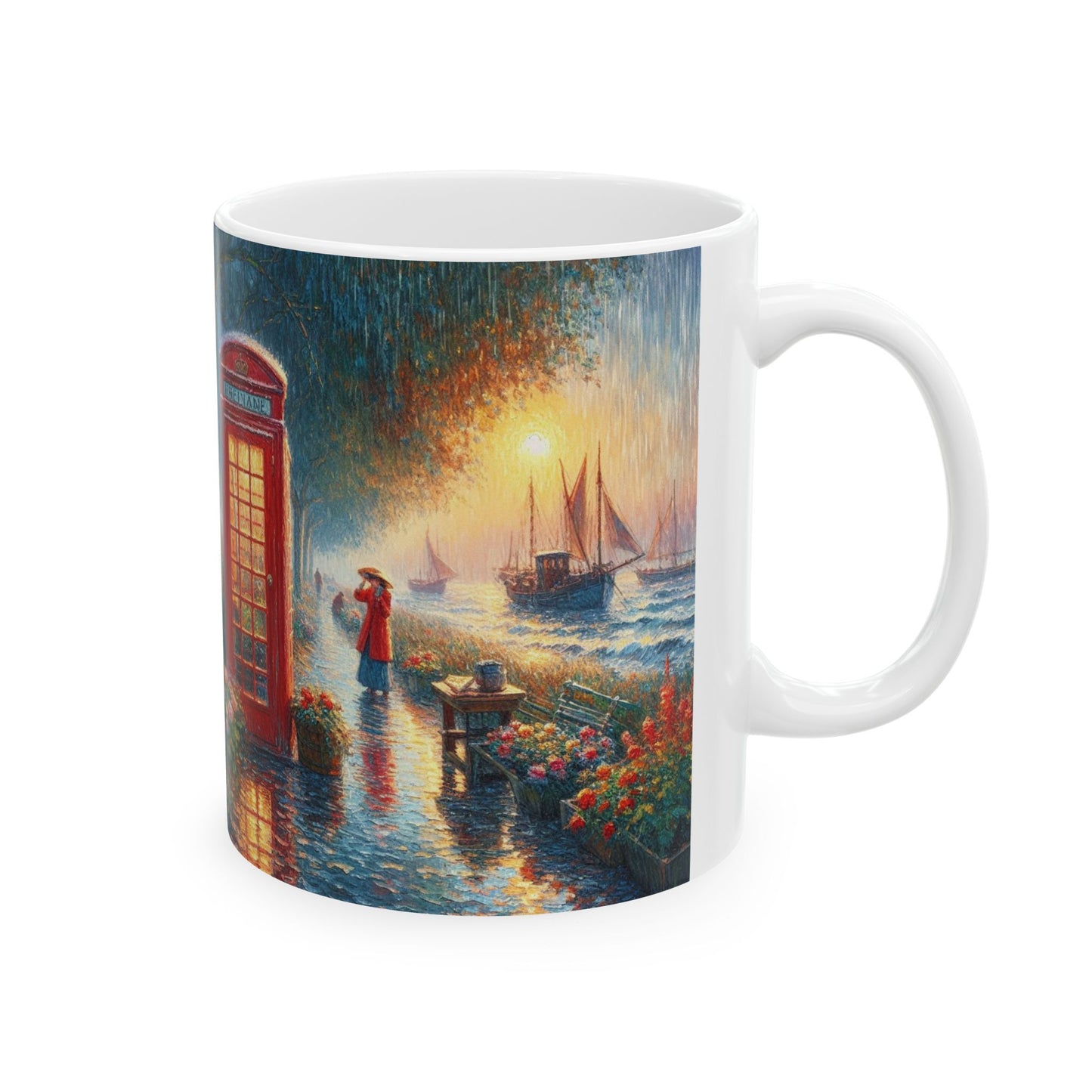 Charming Ceramic Mug with Scenic Artwork | Perfect Gift for Any Occasion