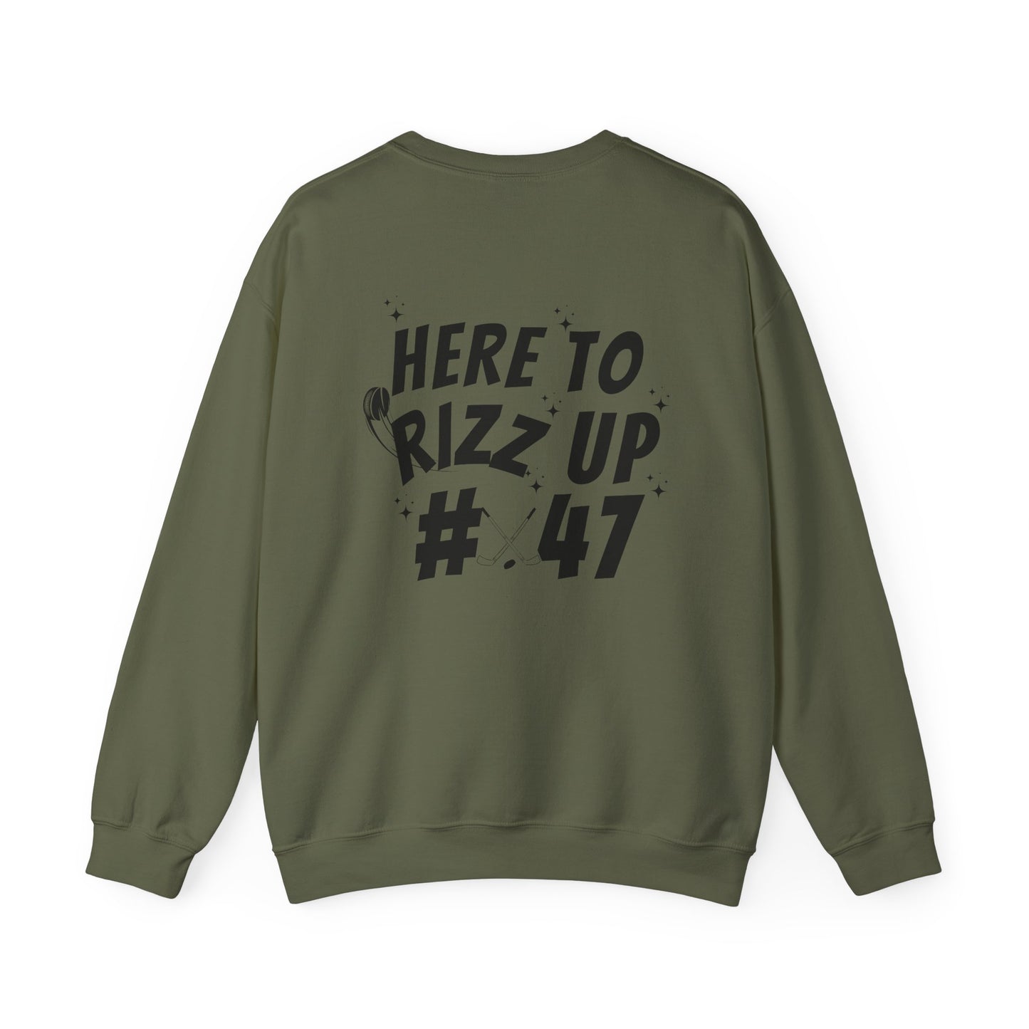 *** CUSTOM *** Unisex Heavy Blend™ Crewneck with Hockey Rizz Up Design