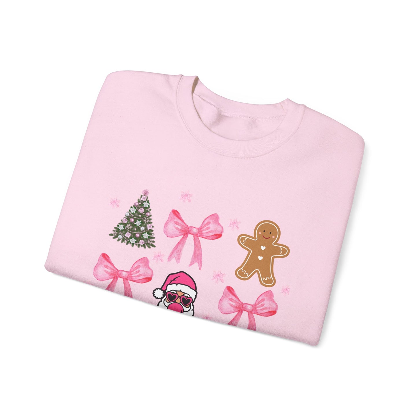 Festive Holiday Crewneck Sweatshirt with Christmas Designs